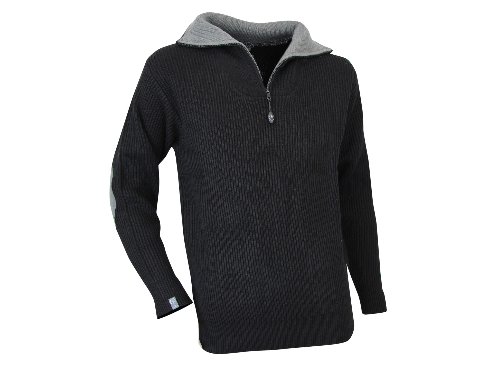 Pull col camionneur Cacao noir