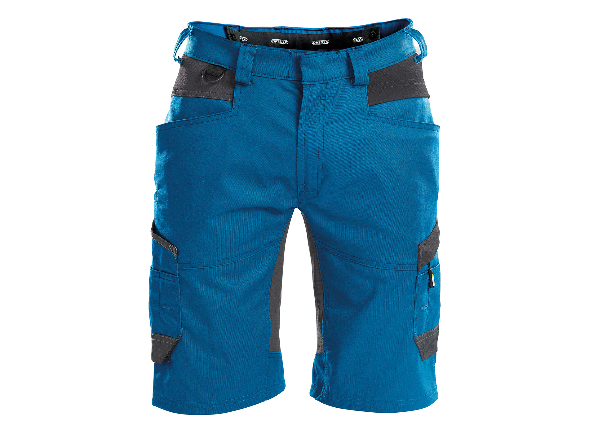 Short de travail DASSY Axis renforts cordura bleu/gris