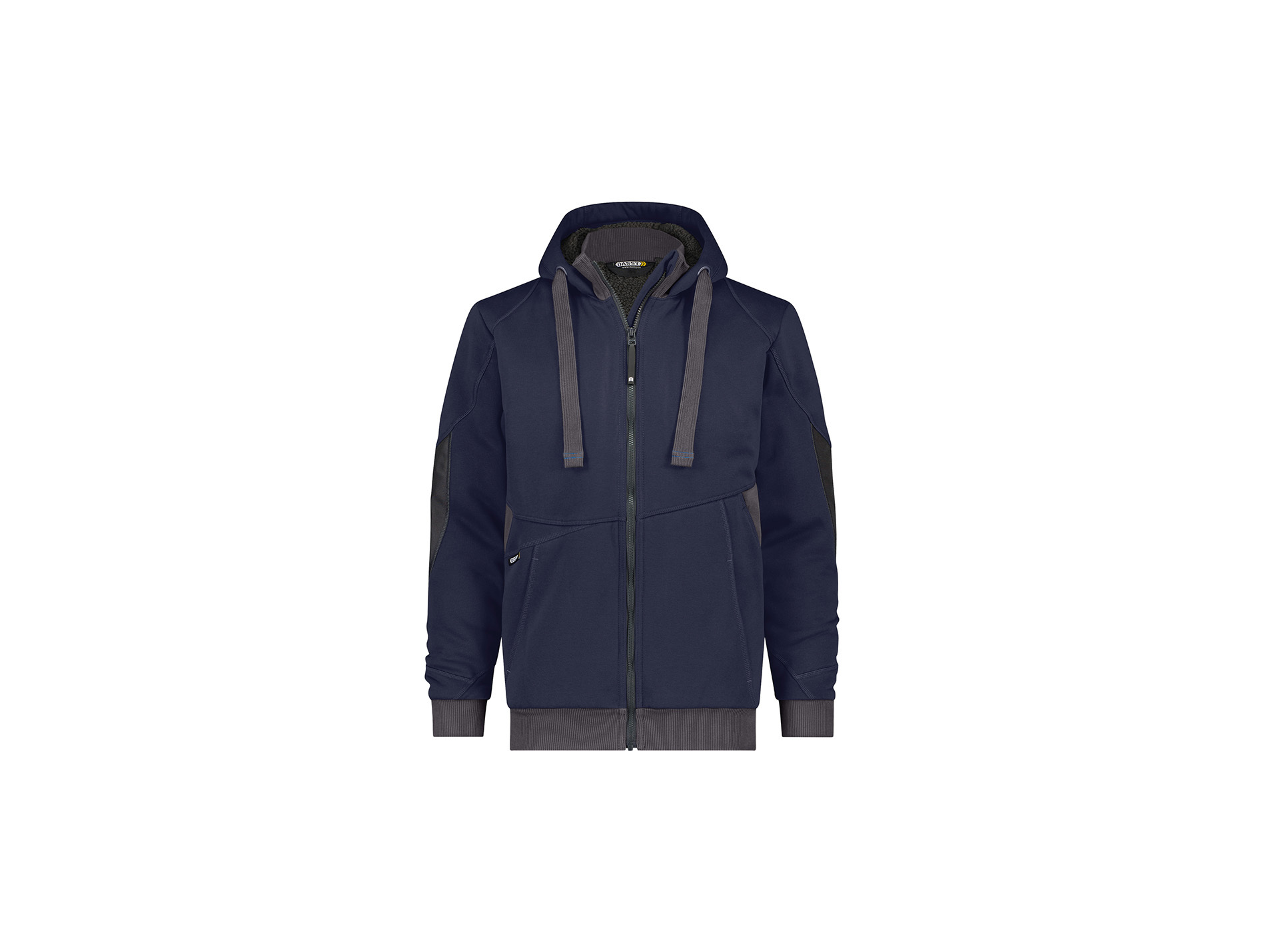 Sweat de travail DASSY Pulse avec zip marine/gris