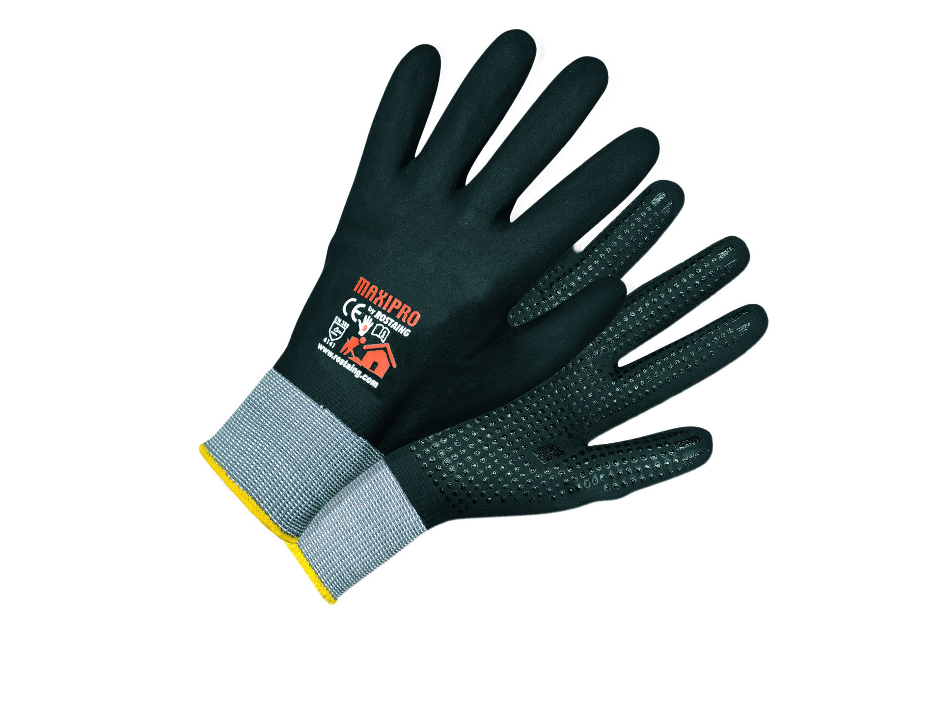 Gants ROSTAING Maxipro manutention noir