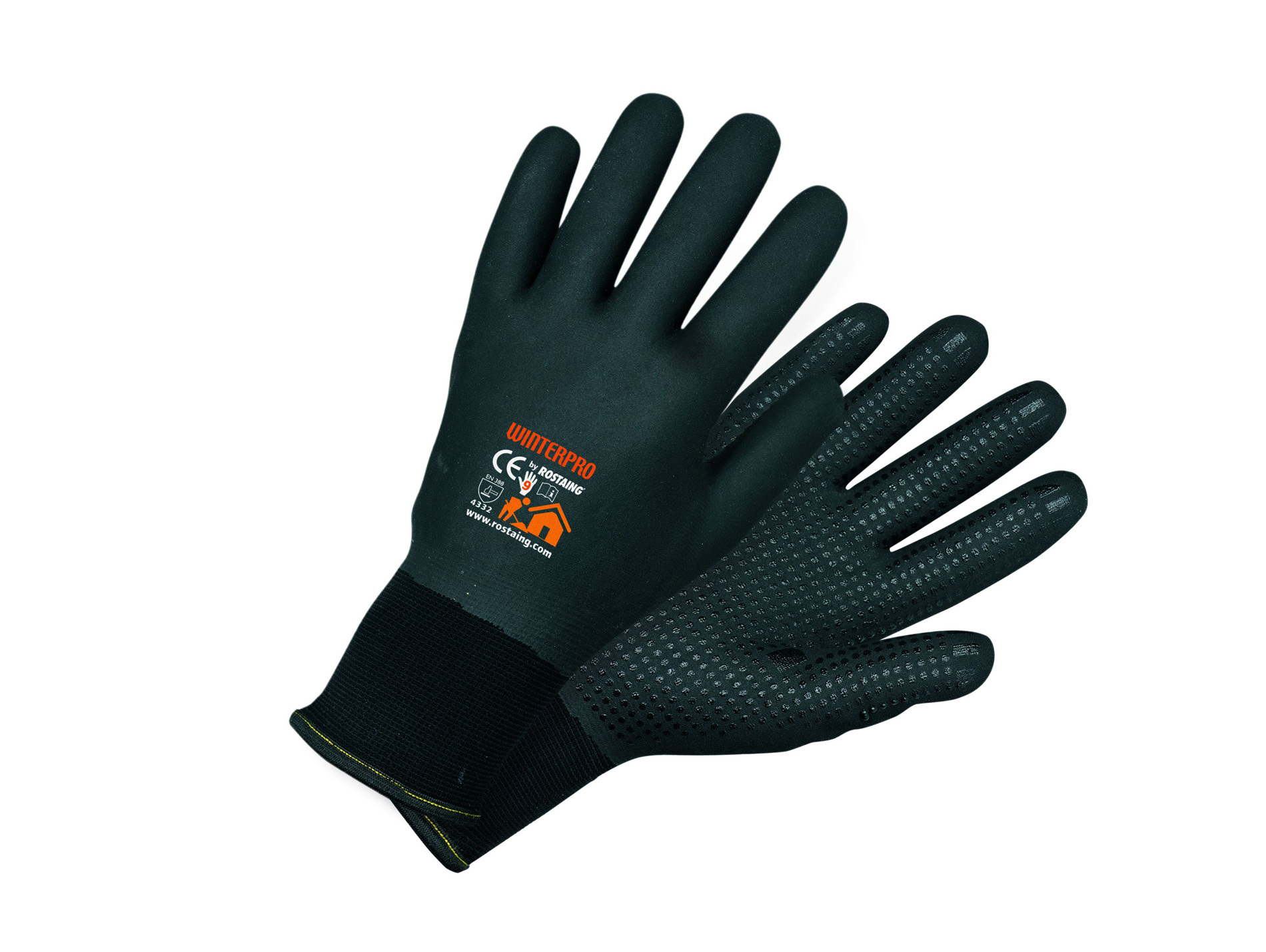 Gants ROSTAING Winterpro gros travaux froid/humide noir