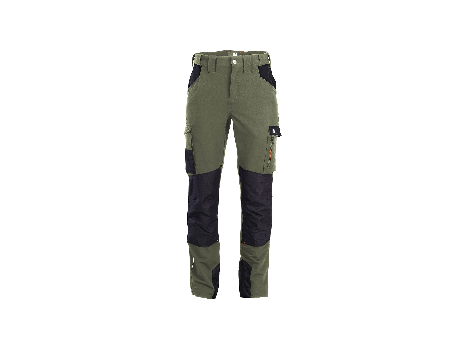 Pantalon de travail NINE WORTHS Ondra élasthanne kaki