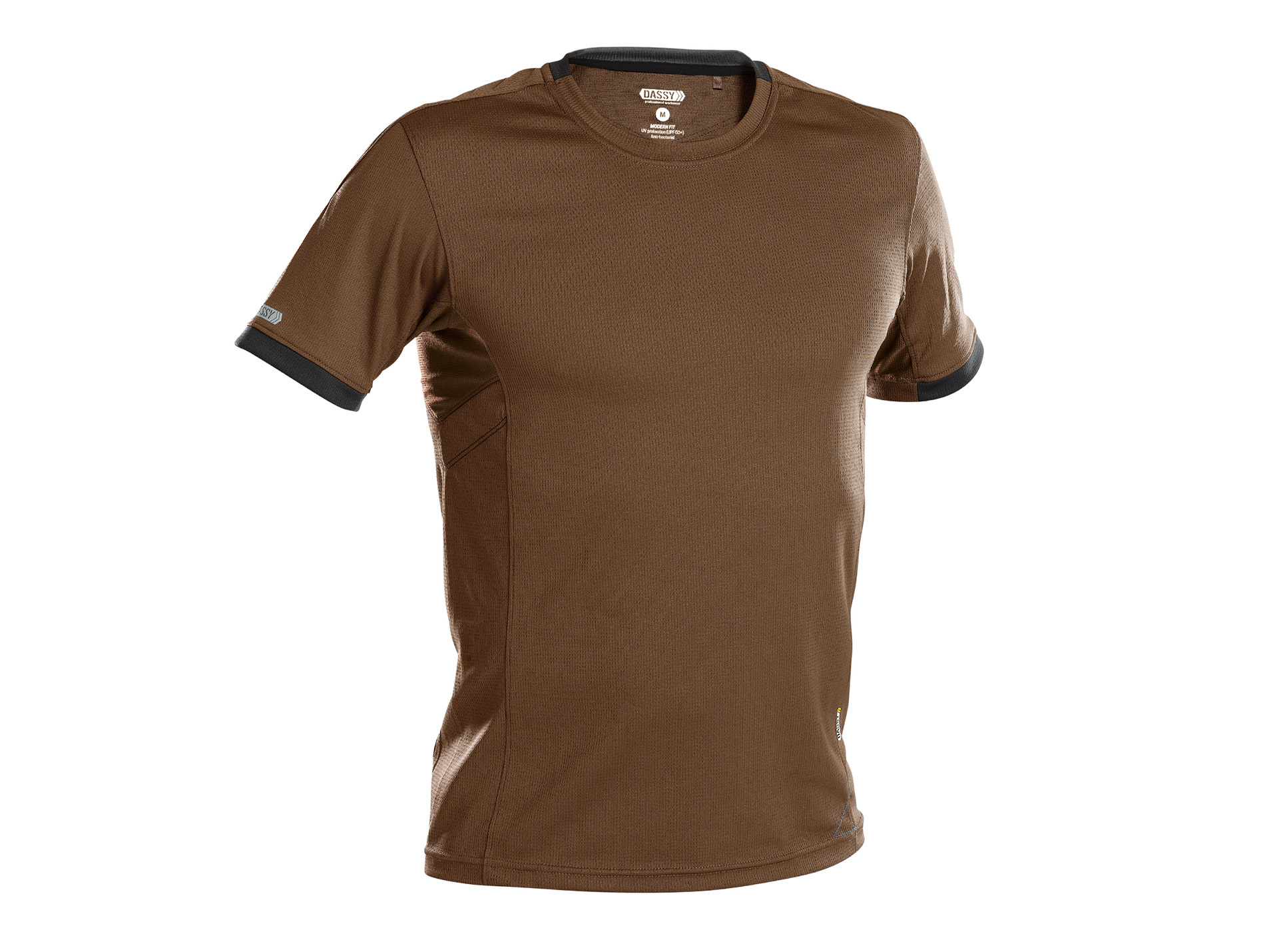 Tee shirt de travail DASSY Nexus polyester camel/gris