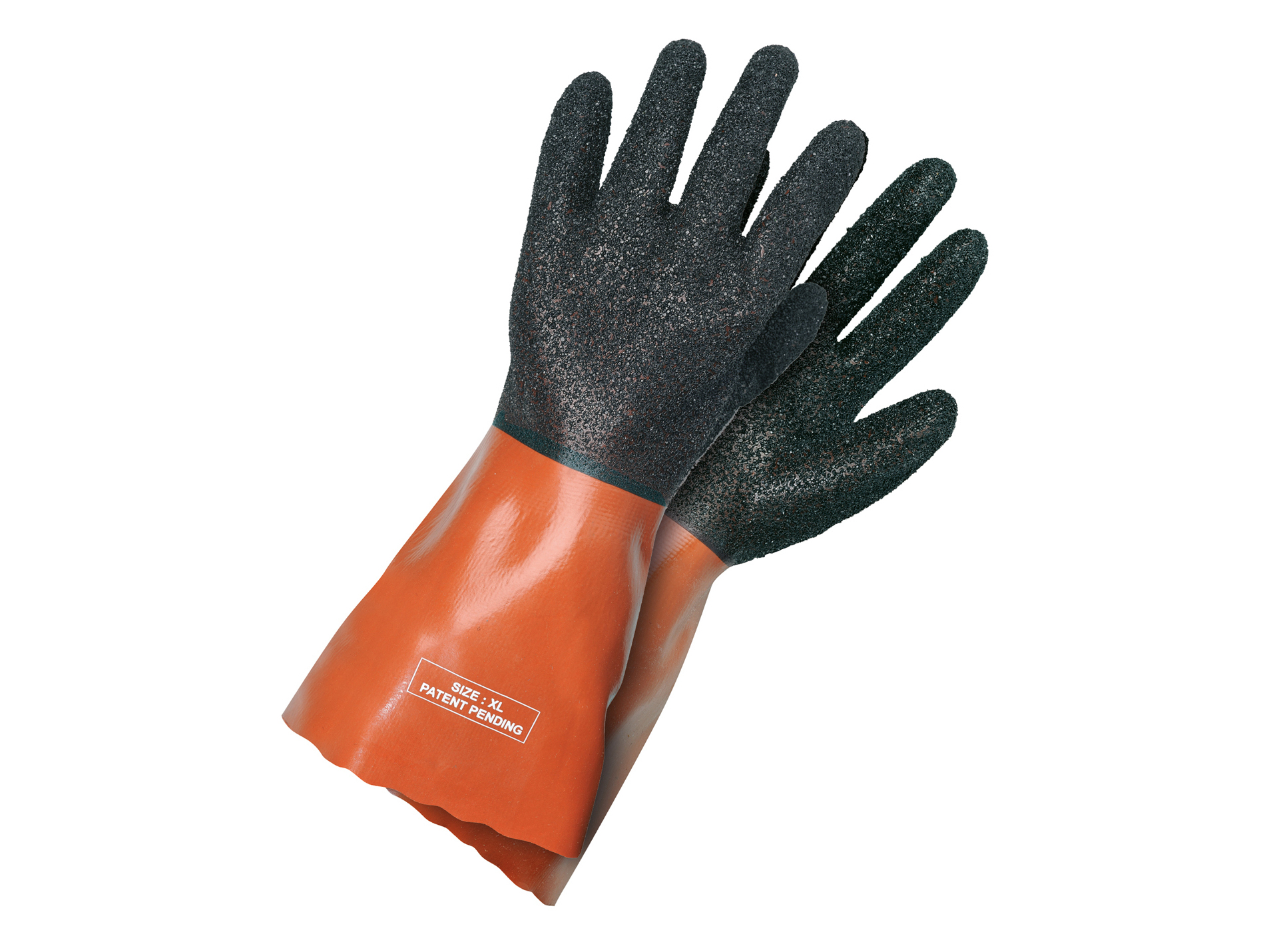 Gants ROSTAING Gaspro protection chimique noir/rouge