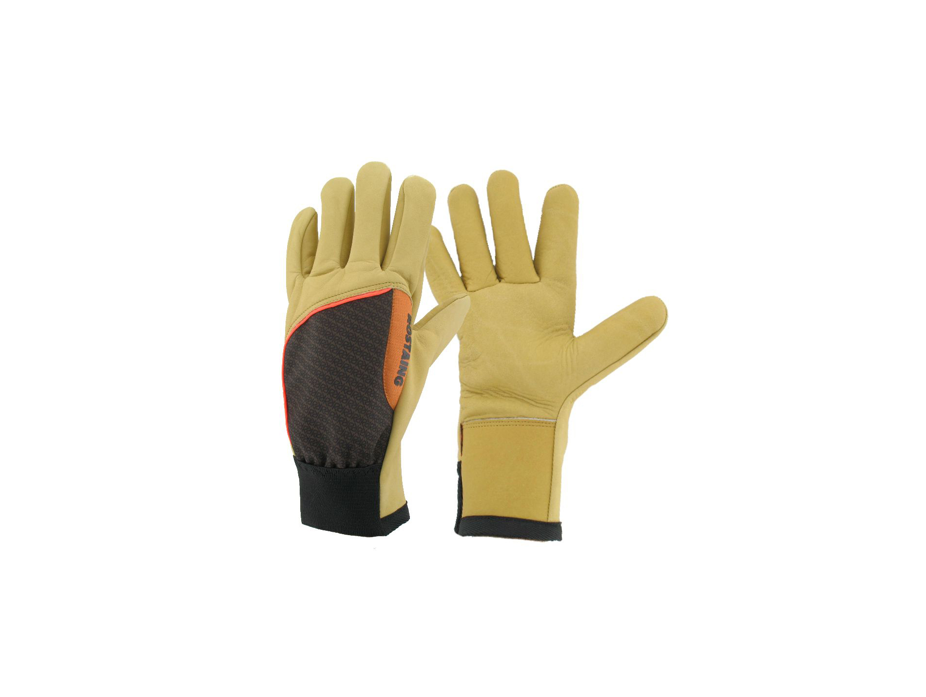 Gants ROSTAING Cloture spécial barbelé cuir beige