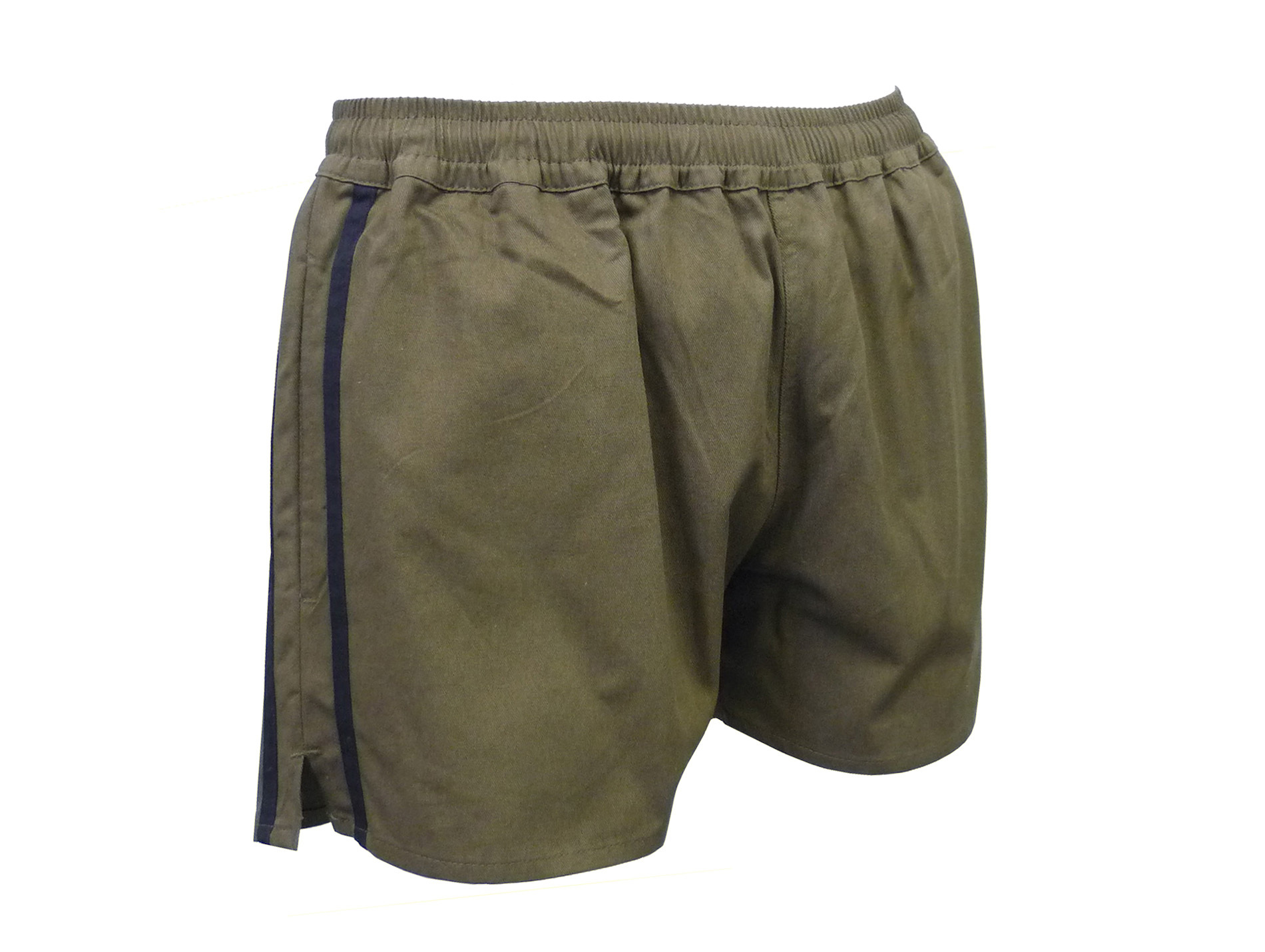 Short Faust flottant kaki bandes