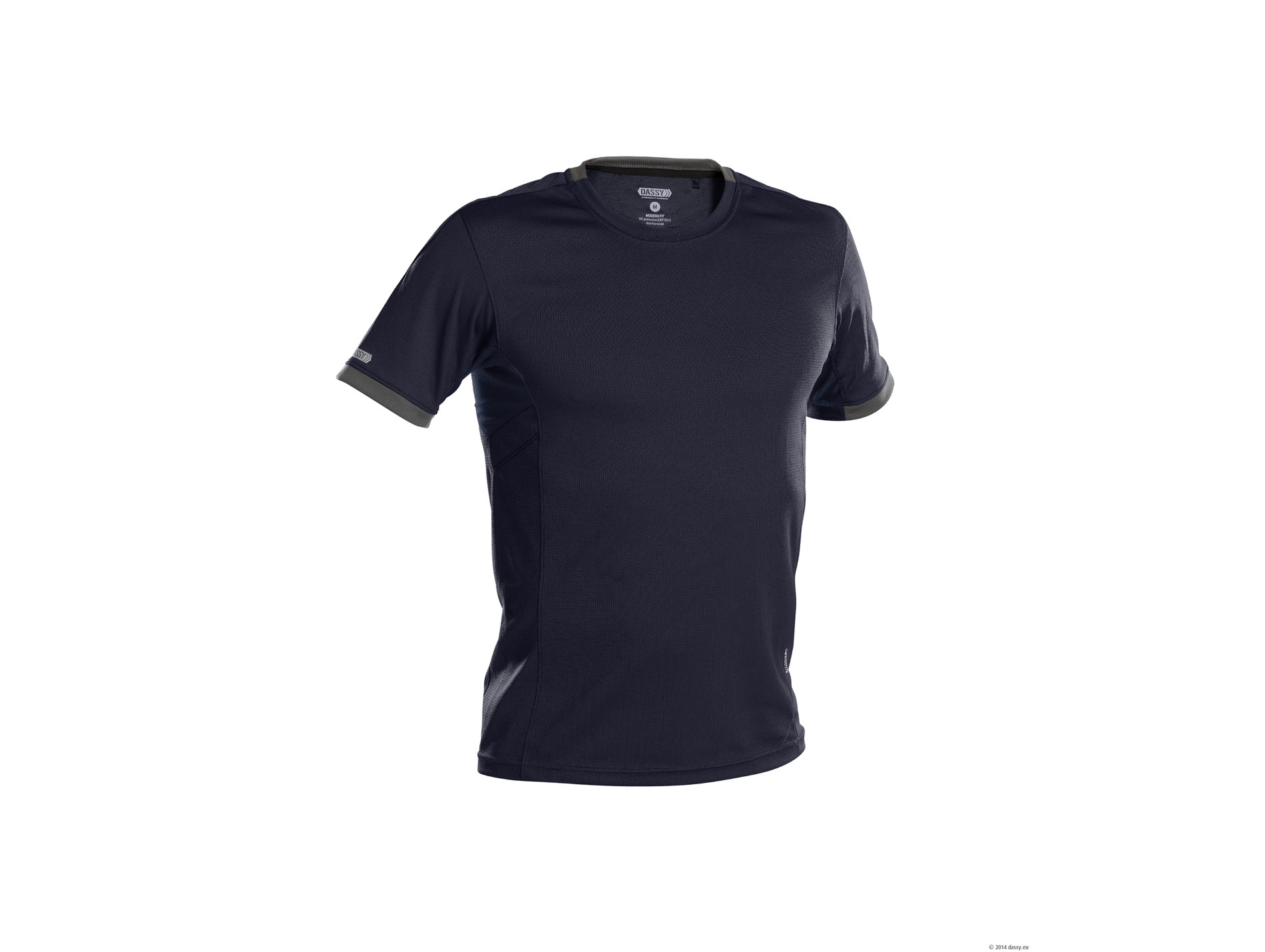 Tee shirt de travail DASSY Nexus polyester marine/gris