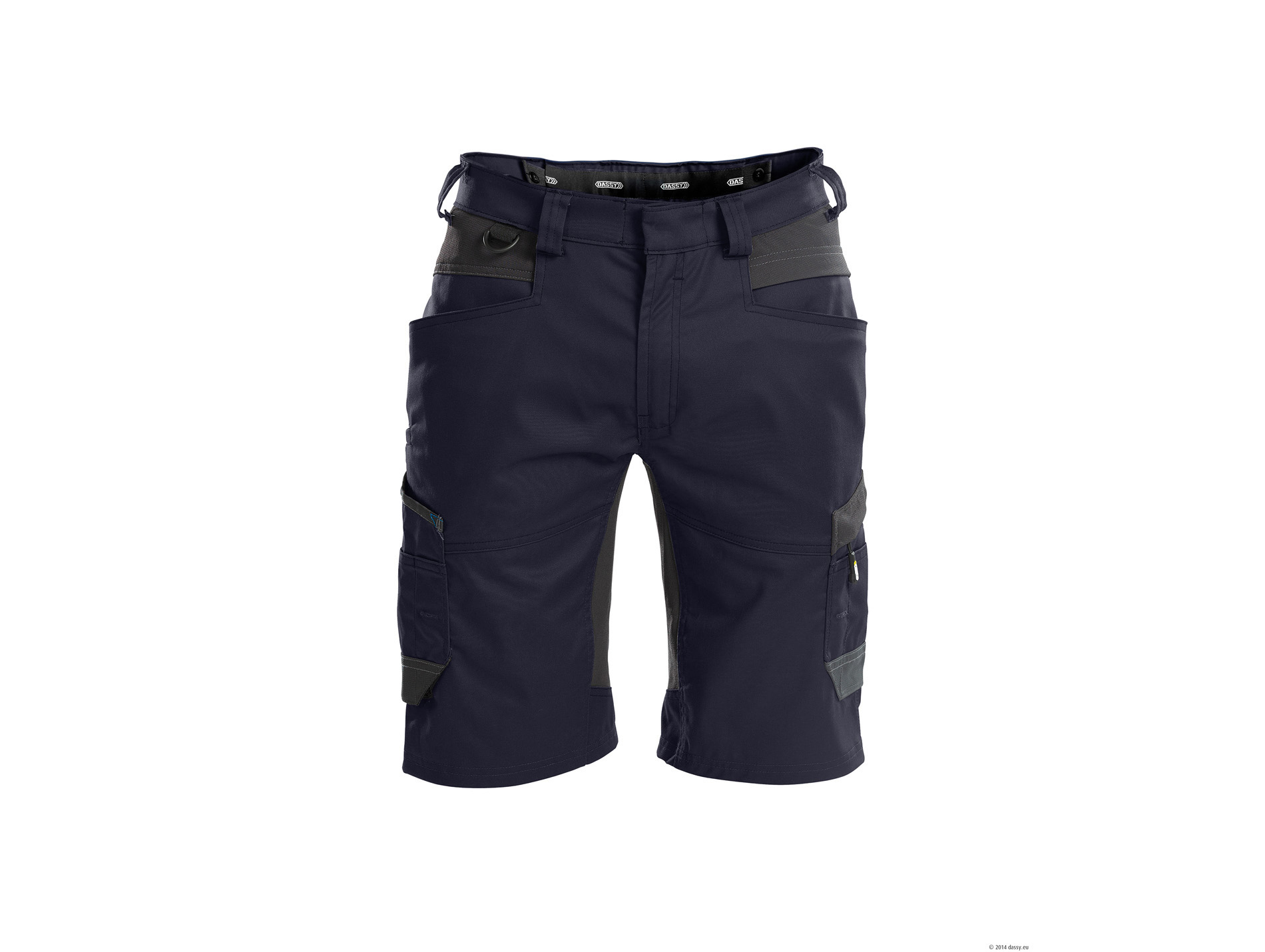 Short de travail DASSY Axis renforts cordura marine/gris