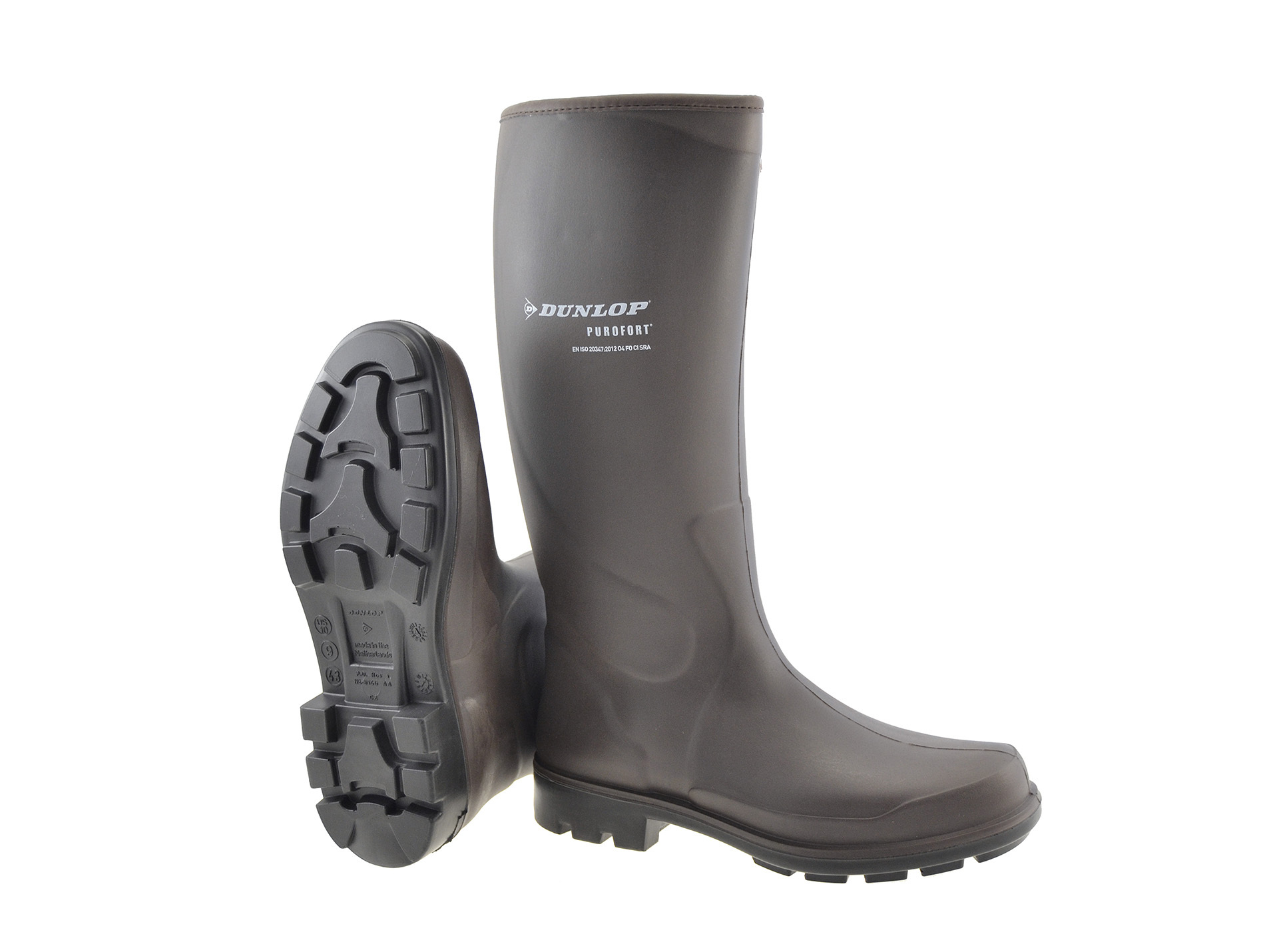Bottes DUNLOP Terroir Pro purofort mixte marron