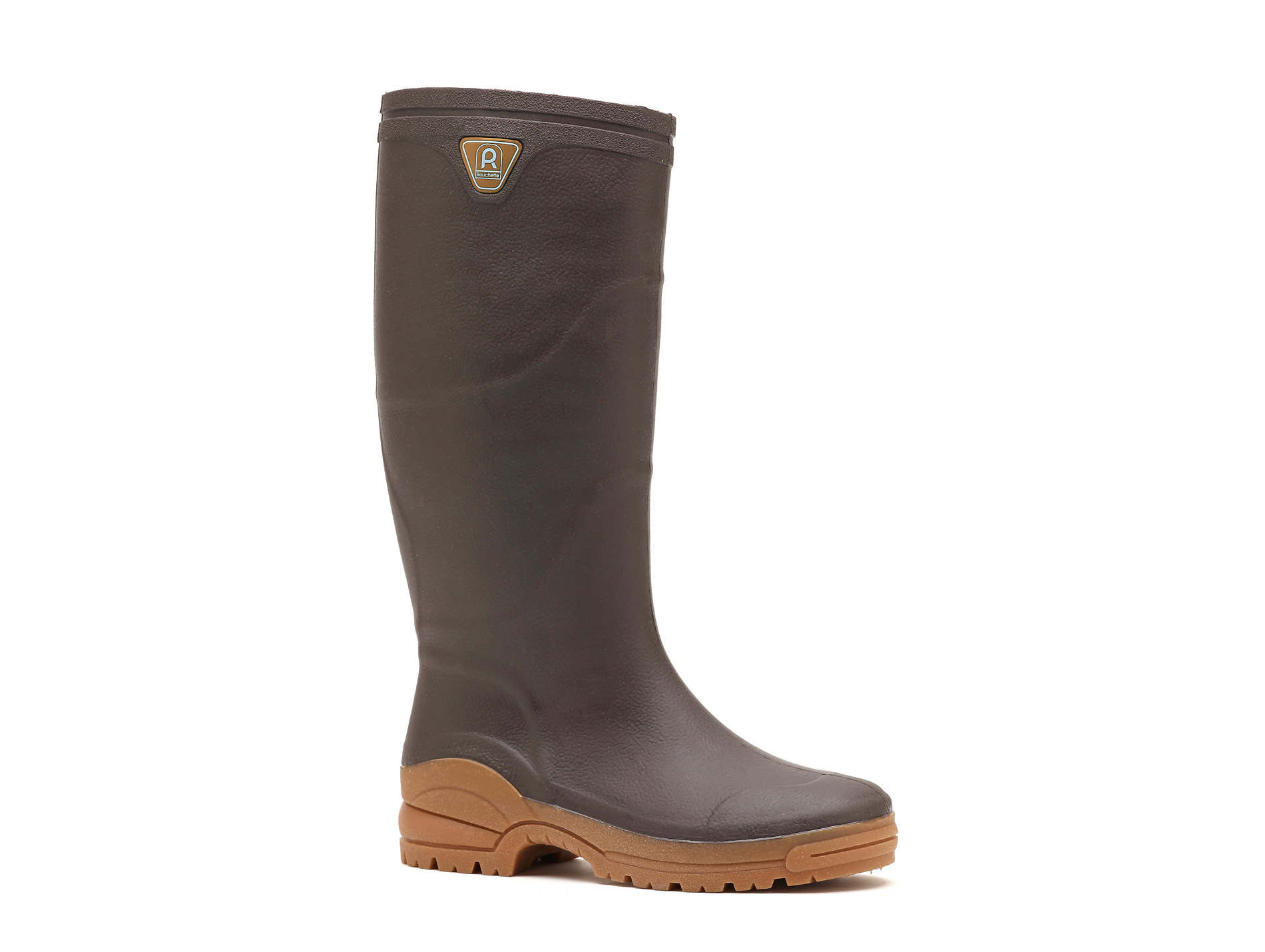 Bottes ROUCHETTE Optimum caoutchouc marron