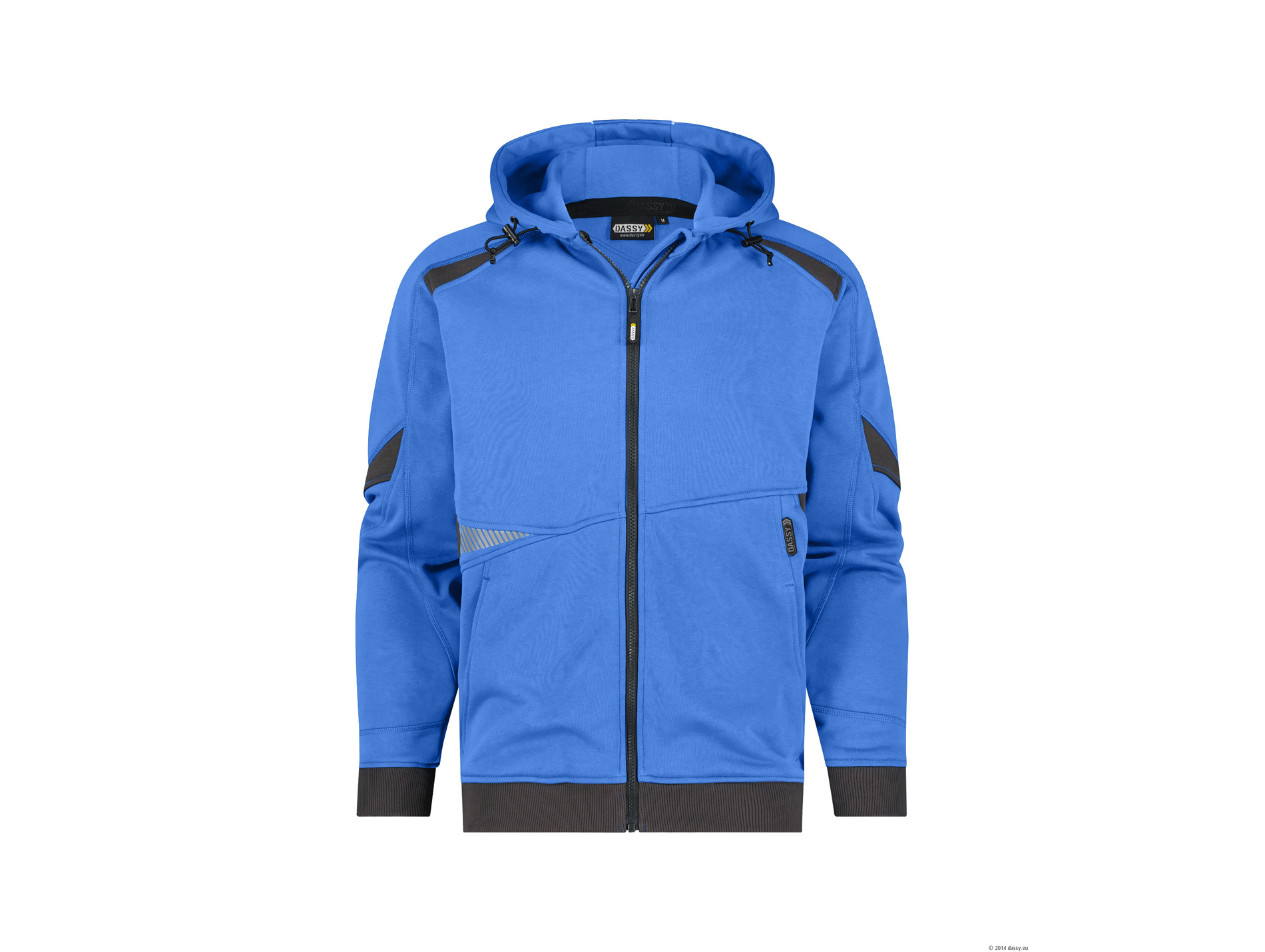 Sweat de travail DASSY Lunax coton/poly bleu/gris