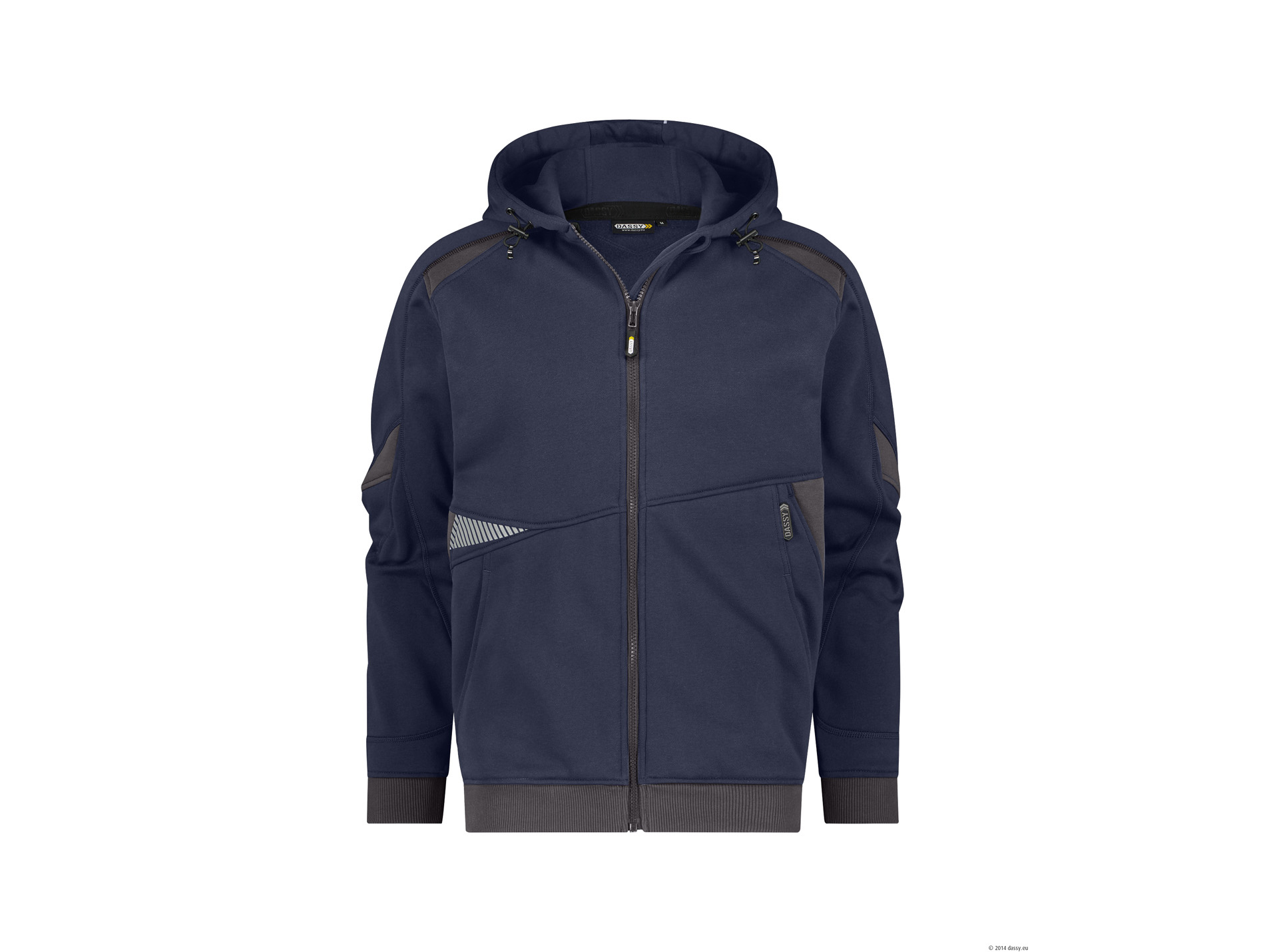 Sweat de travail DASSY Lunax coton/poly marine/gris