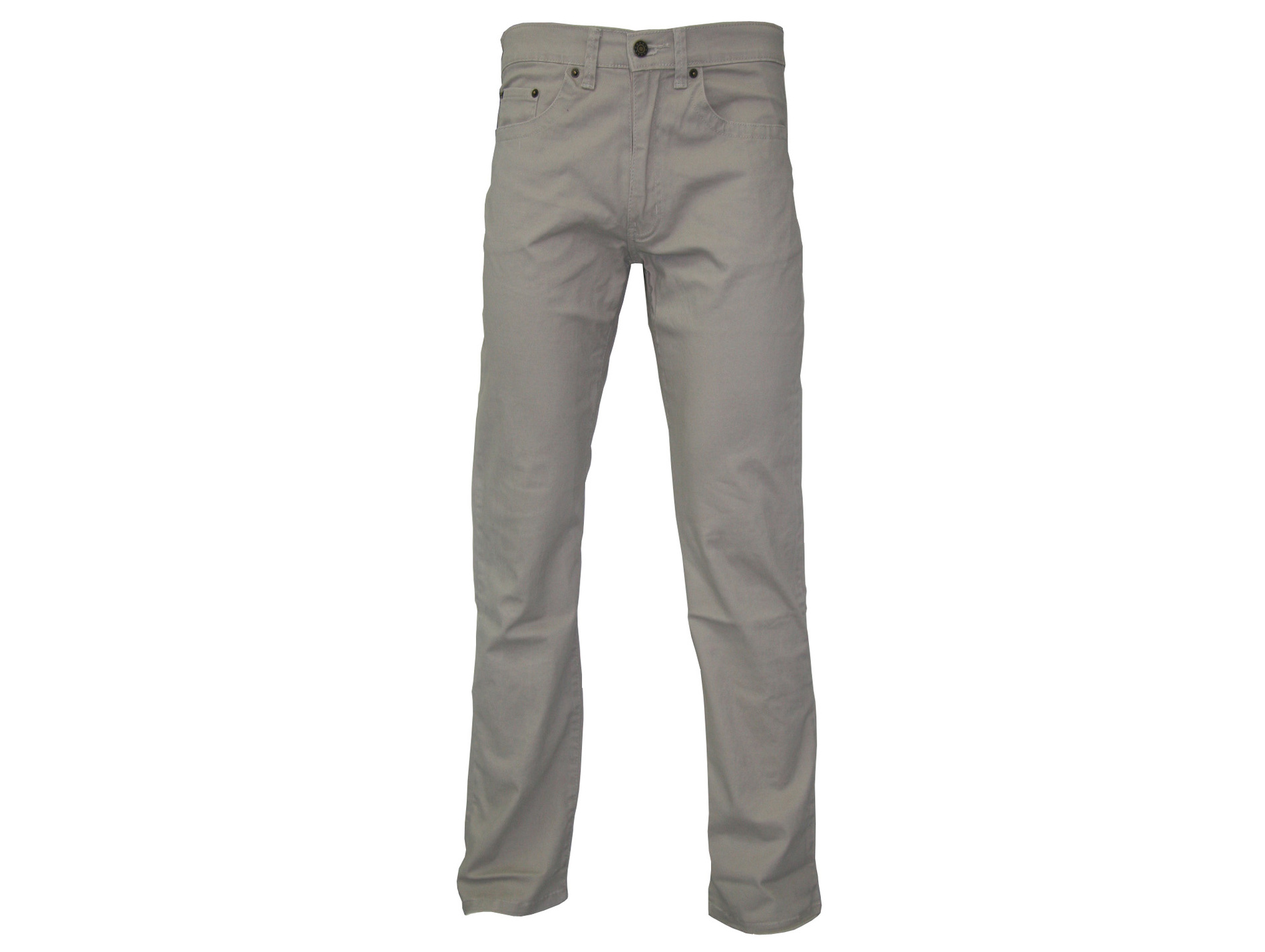 Jean Stretch à  zip beige