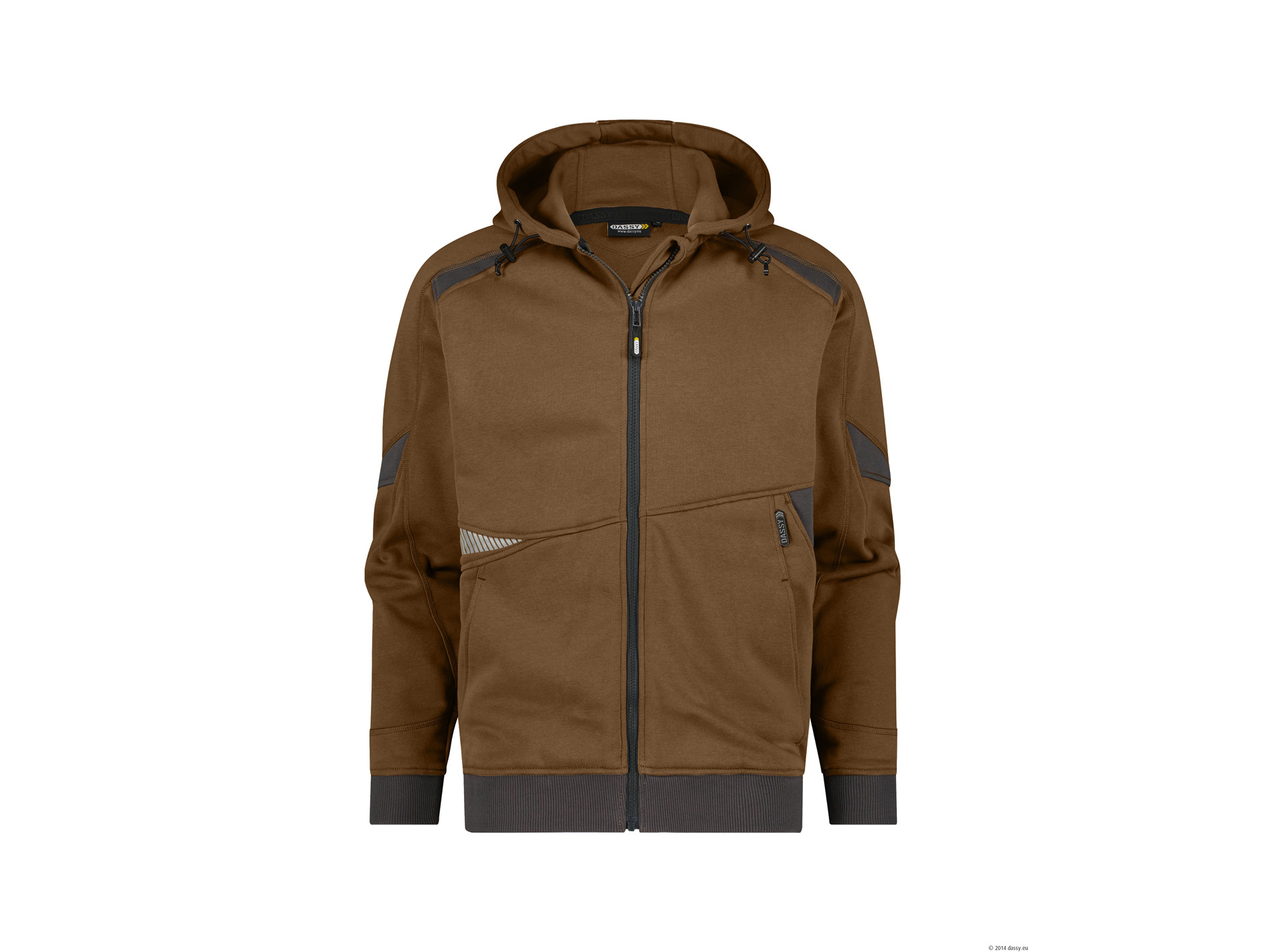 Sweat de travail DASSY Lunax coton/poly camel/gris