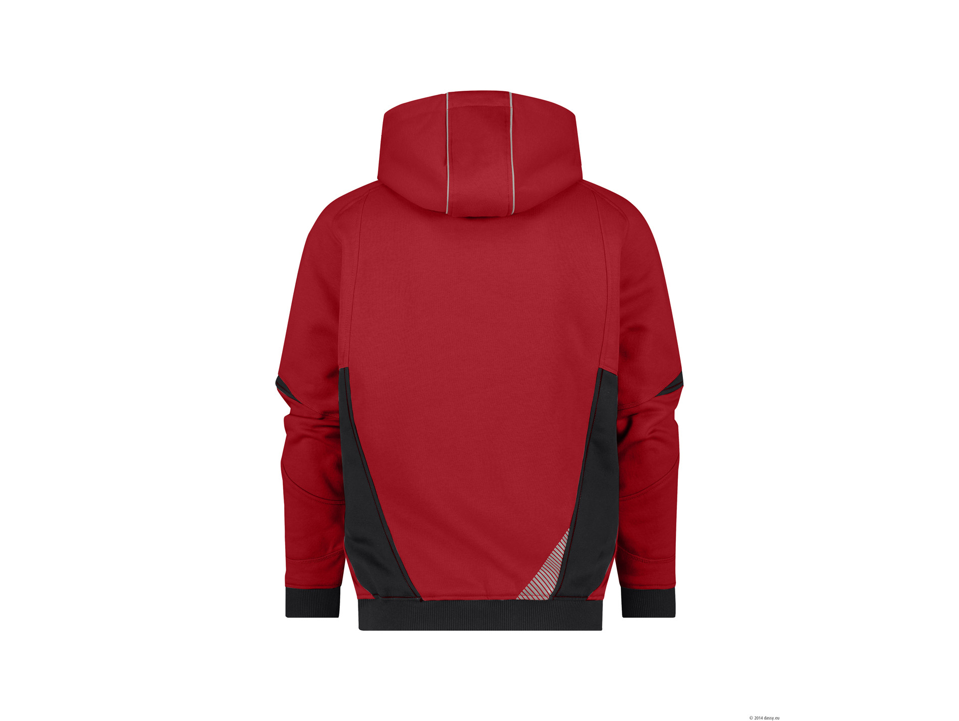 Sweat de travail DASSY Lunax coton/poly rouge/noir