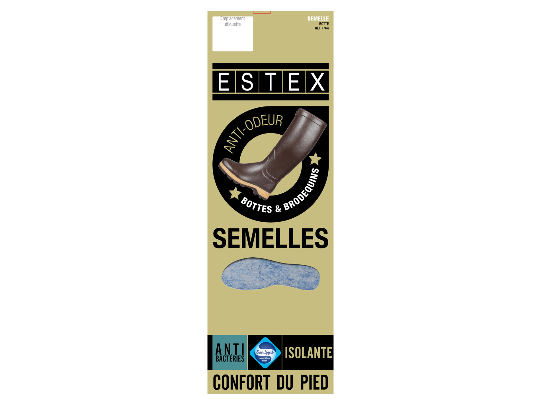 Semelles ESTEX anti-bactérien