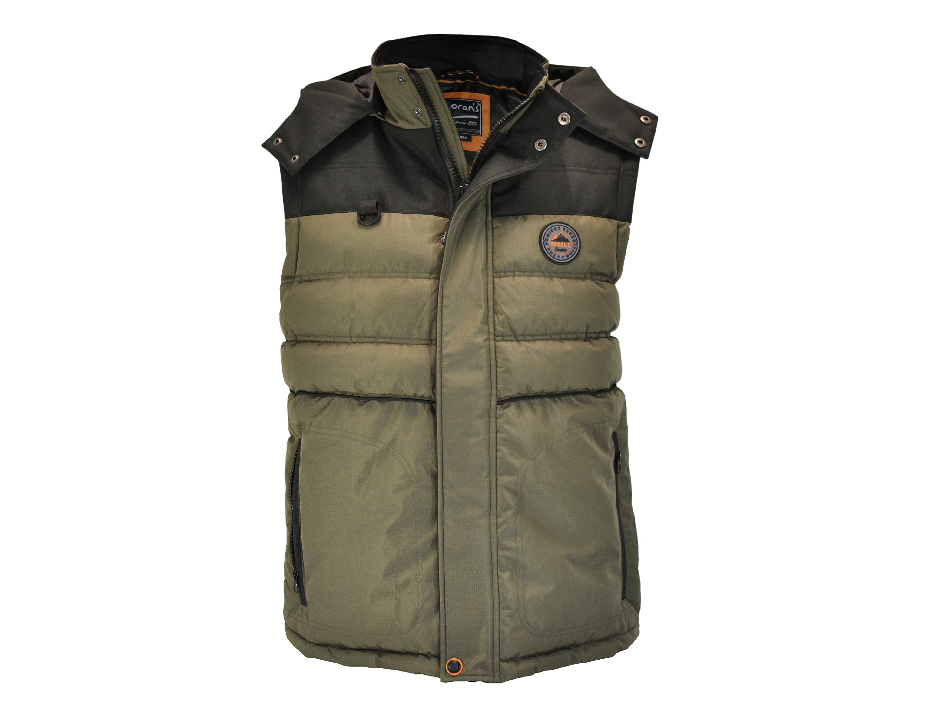 Veste sans manche MORAN'S Liandro homme kaki/noir