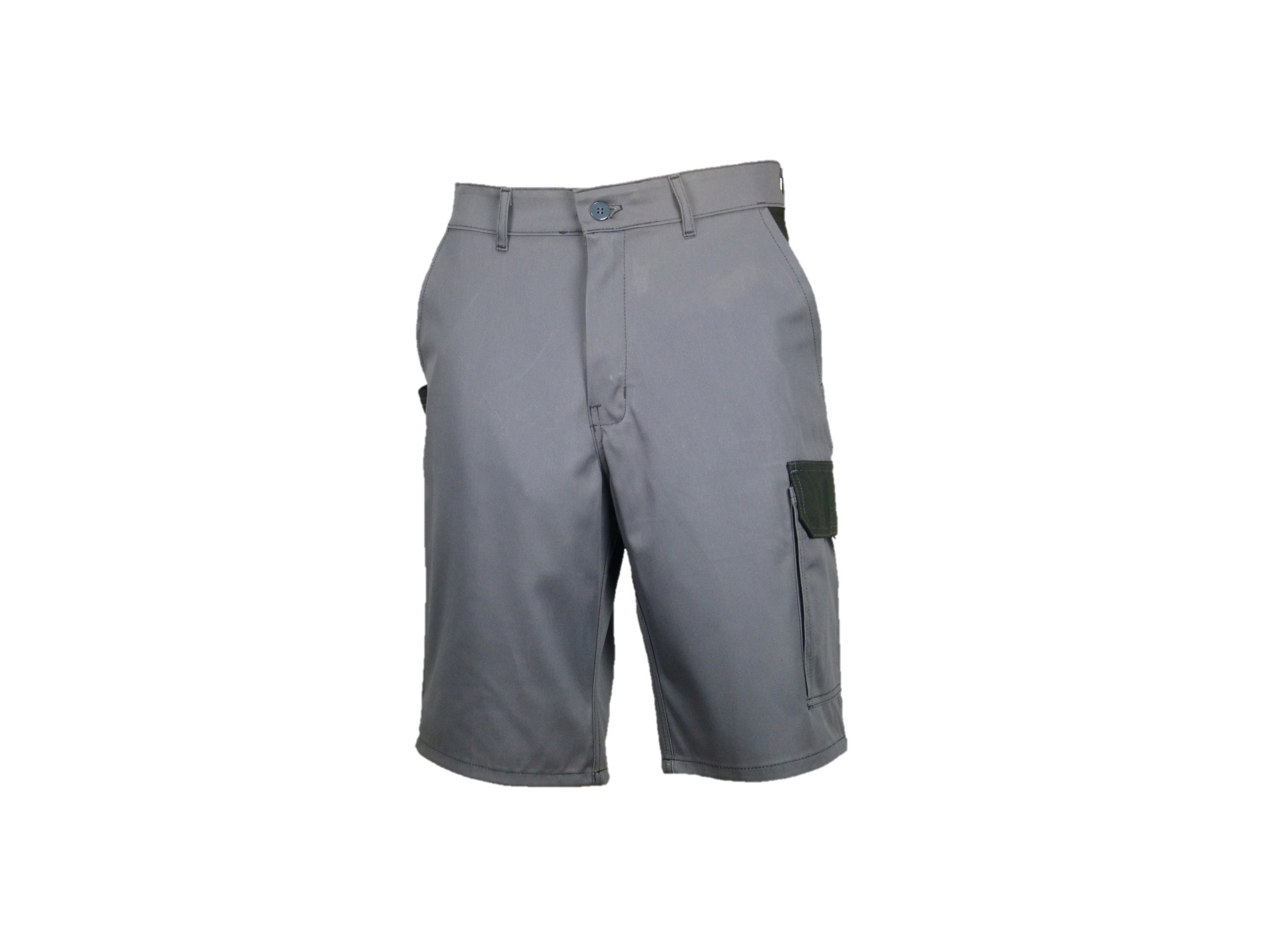 Short de travail PBV Bilis coton/poly sans métal gris