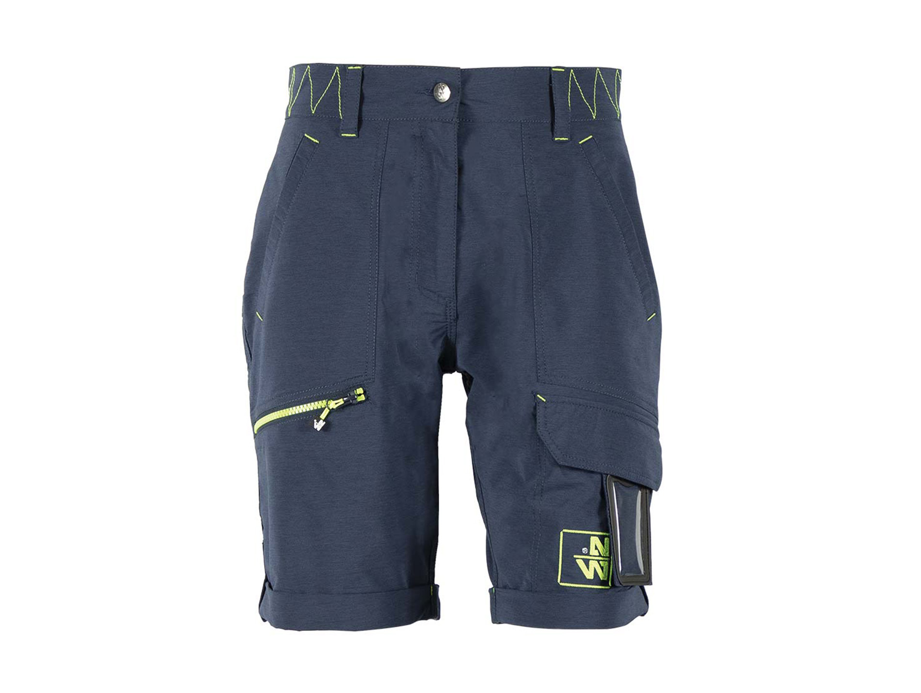 Short de travail NINE WORTHS Sharon stretch femme marine