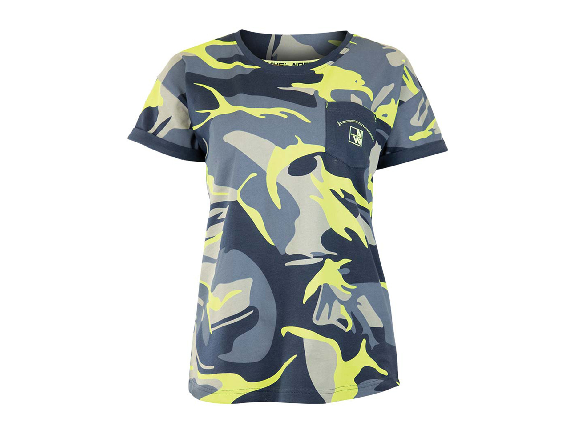 Tee shirt de travail NINE WORTHS Cherry coton marine