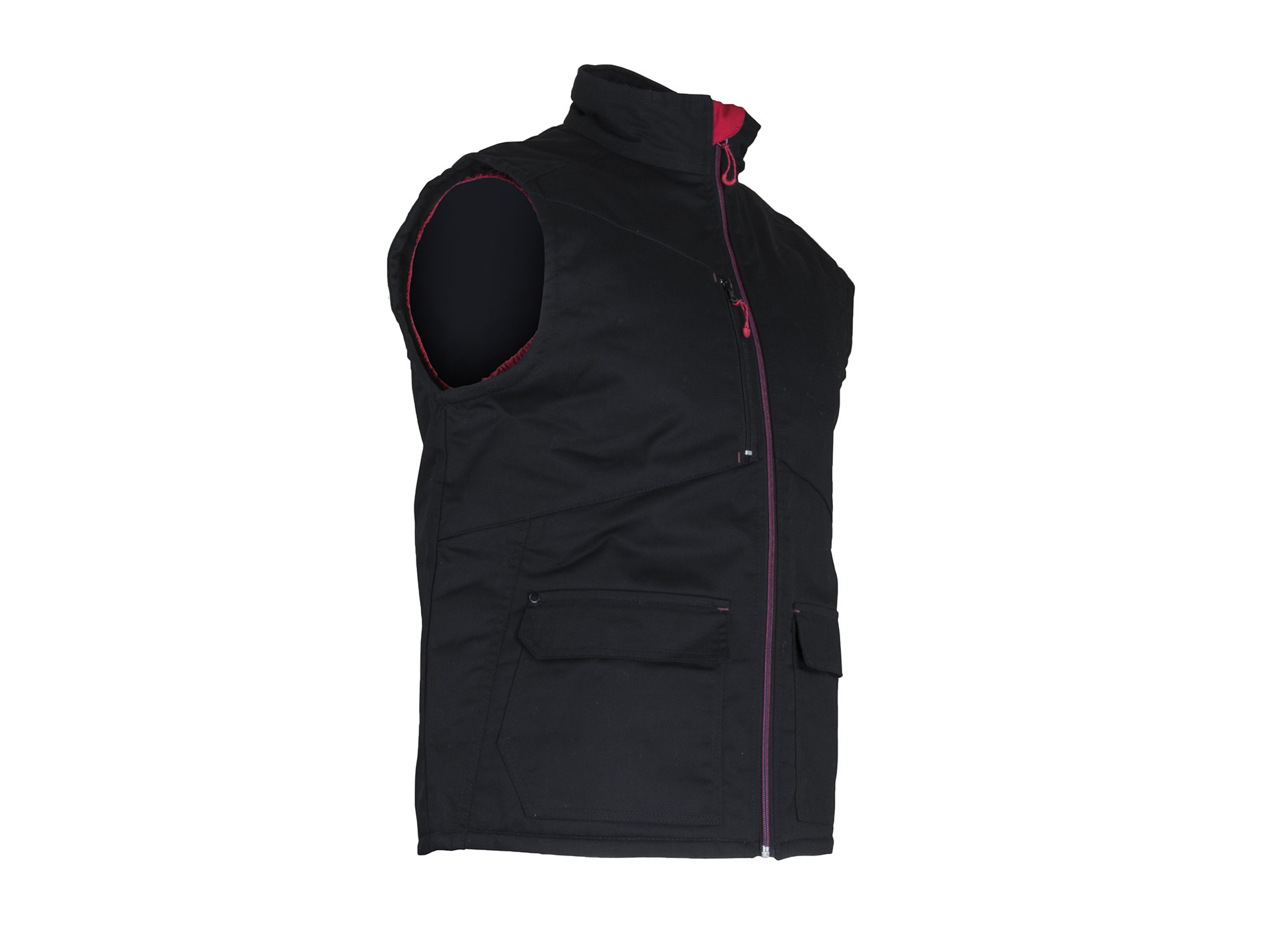 Veste sans manche de travail LMA Fusion poly/coton noir