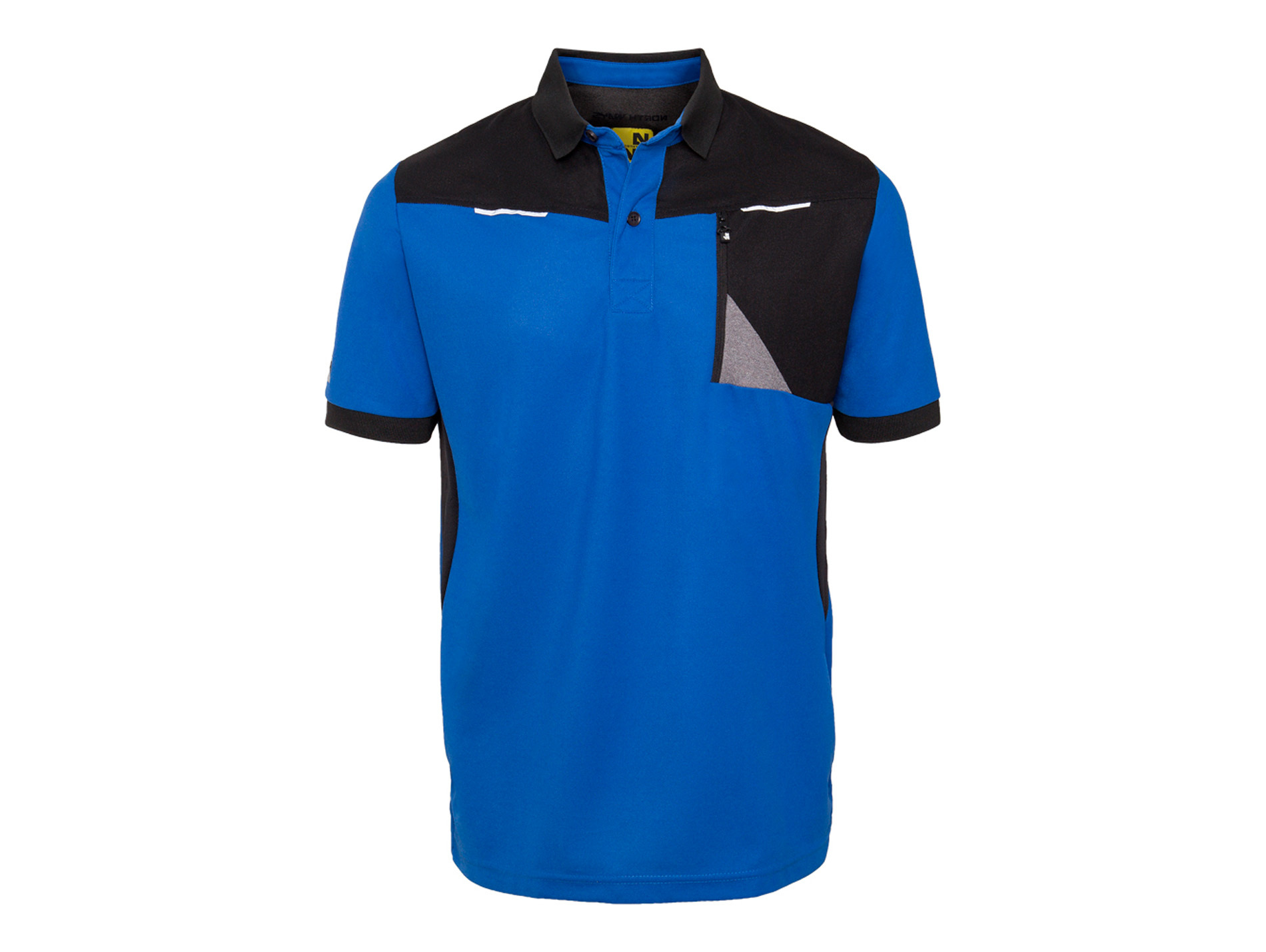 Polo de travail NINE WORTHS Horten polyester bleu