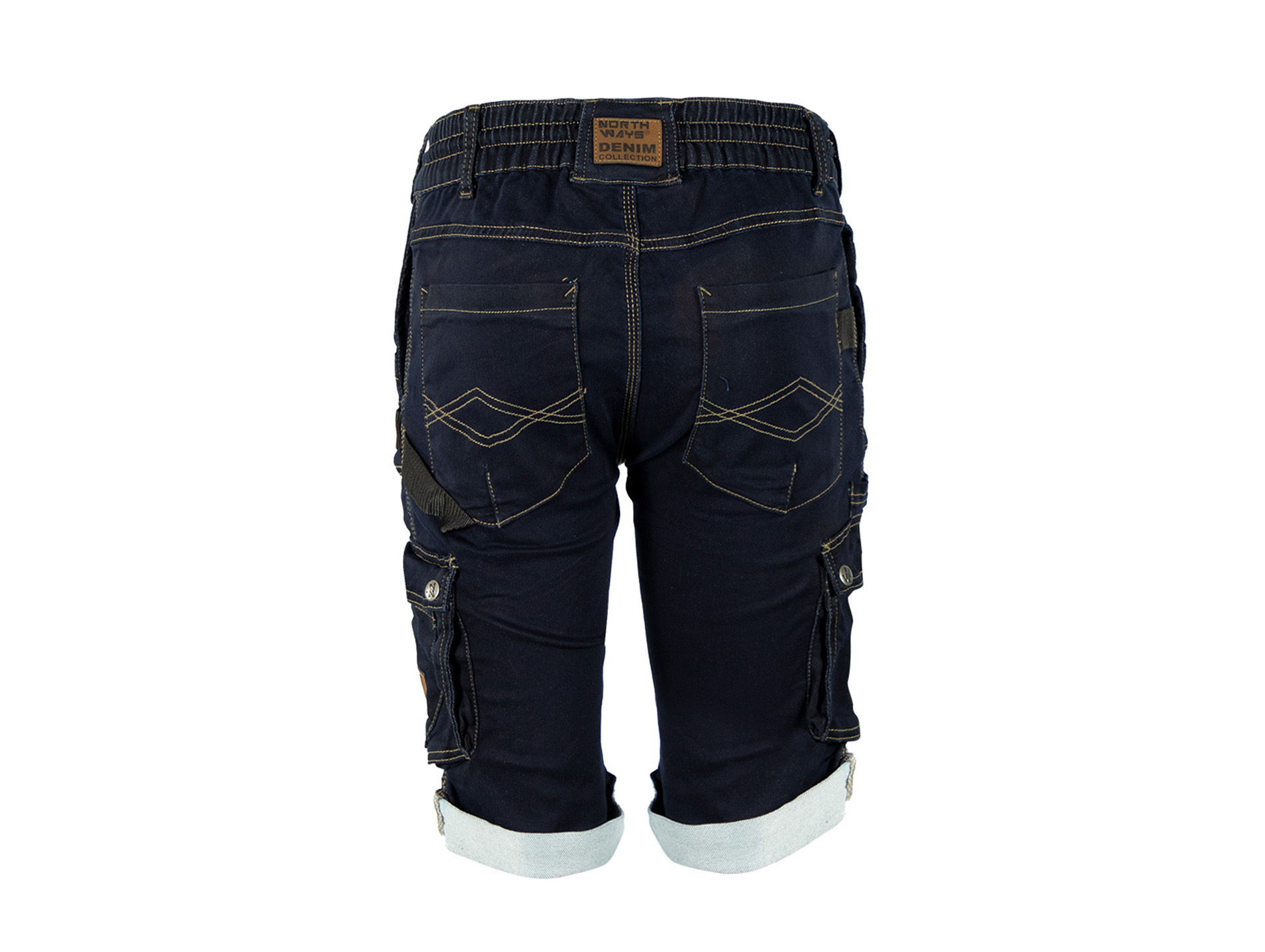 Short de travail NINE WORTHS Bolt coton/poly stretch jean