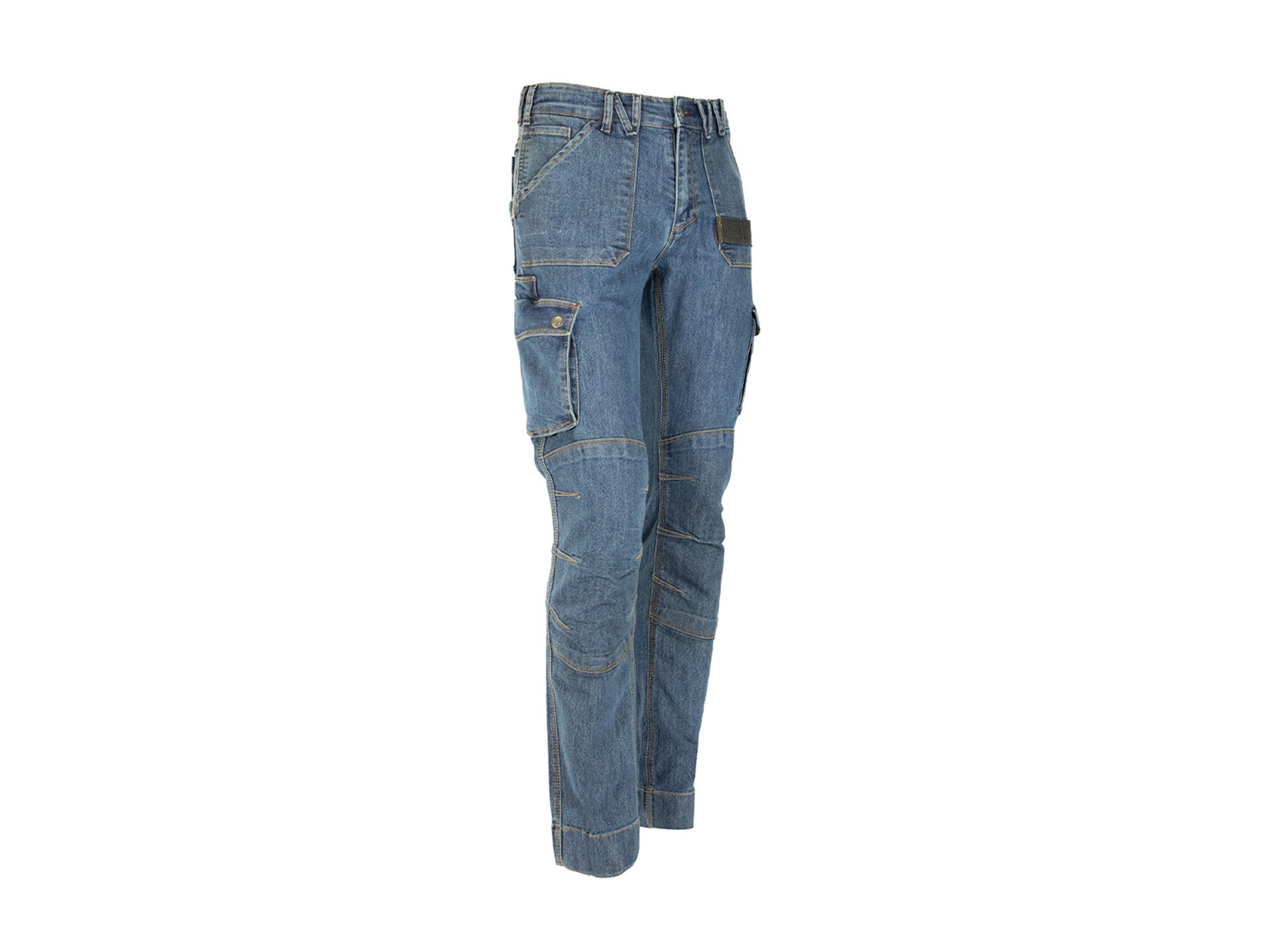 Pantalon de travail NINE WORTHS Usain stretch bleu