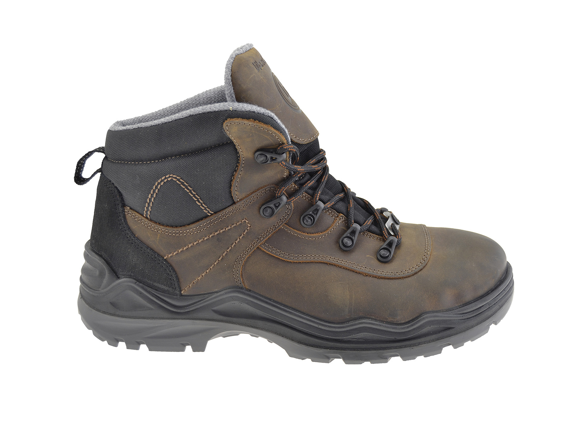 Chaussures de travail hautes WORSTONE Worker cuir marron