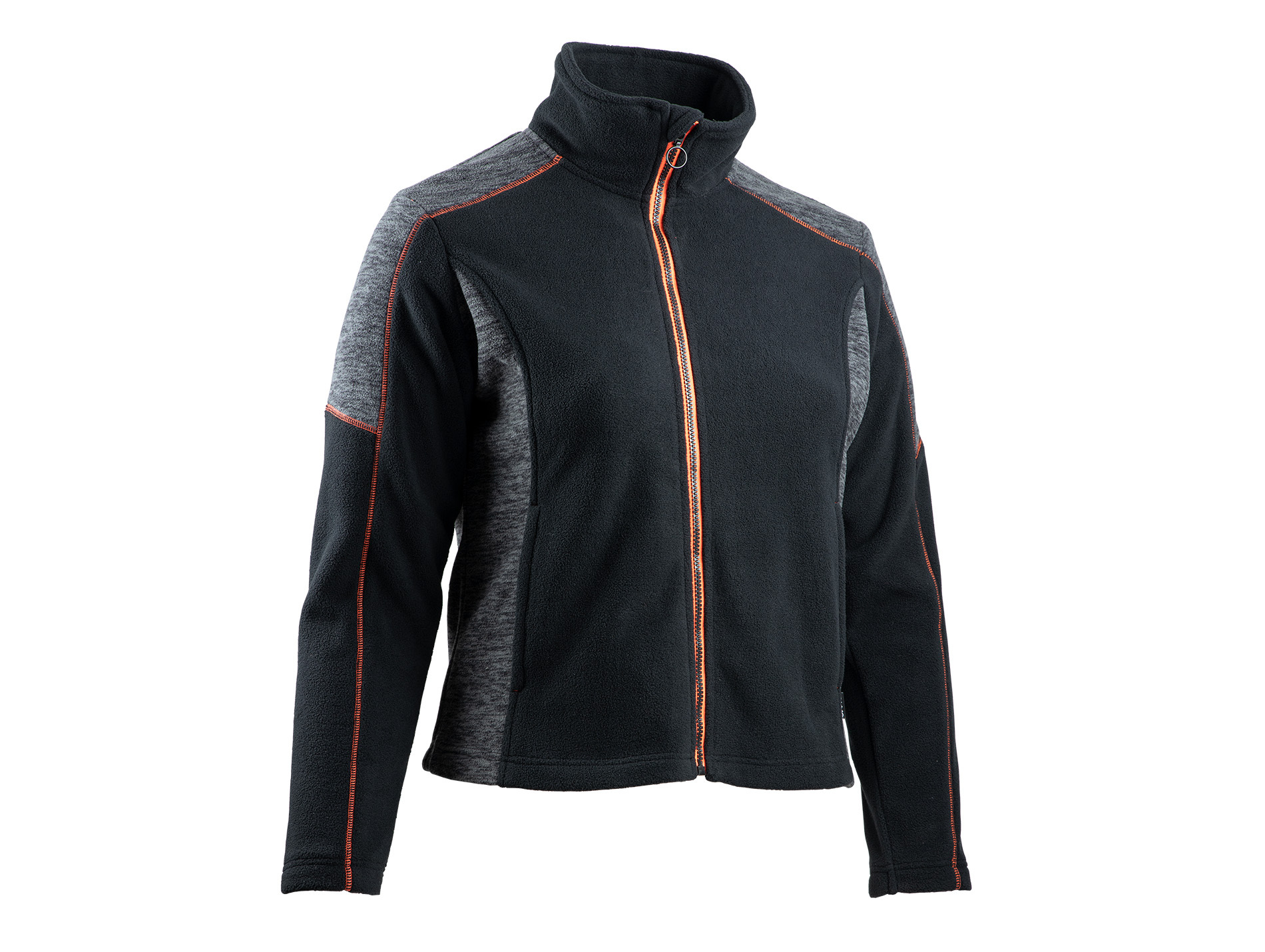 Polaire de travail LMA Ava polyester femme gris/noir