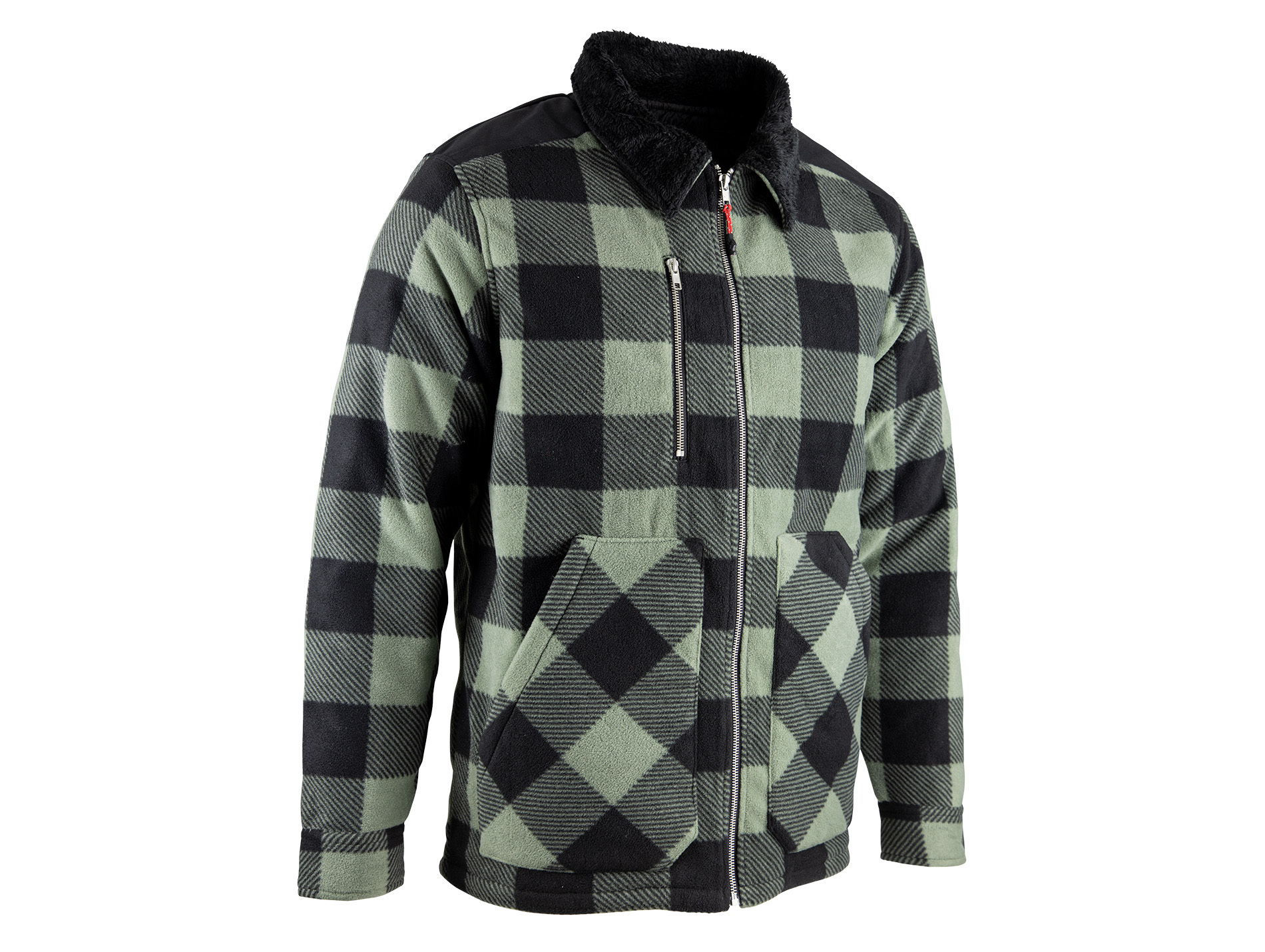 Chemise polaire LMA matelassée homme kaki