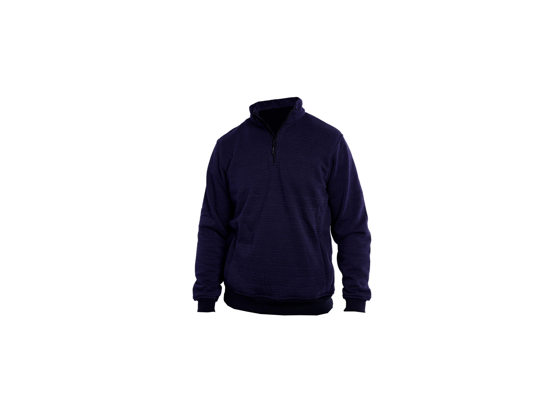 Sweat de travail PBV Marco avec demi-zip marine