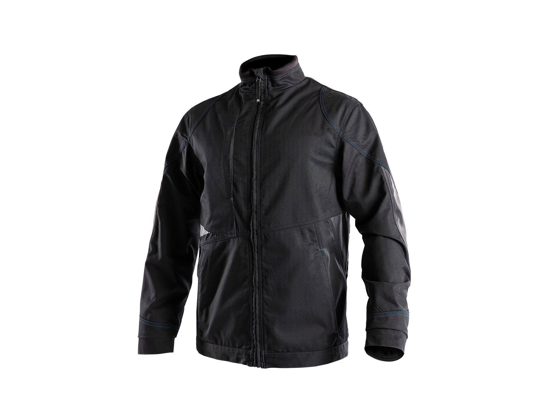 Veste de travail DASSY Atom poly/coton noir/gris