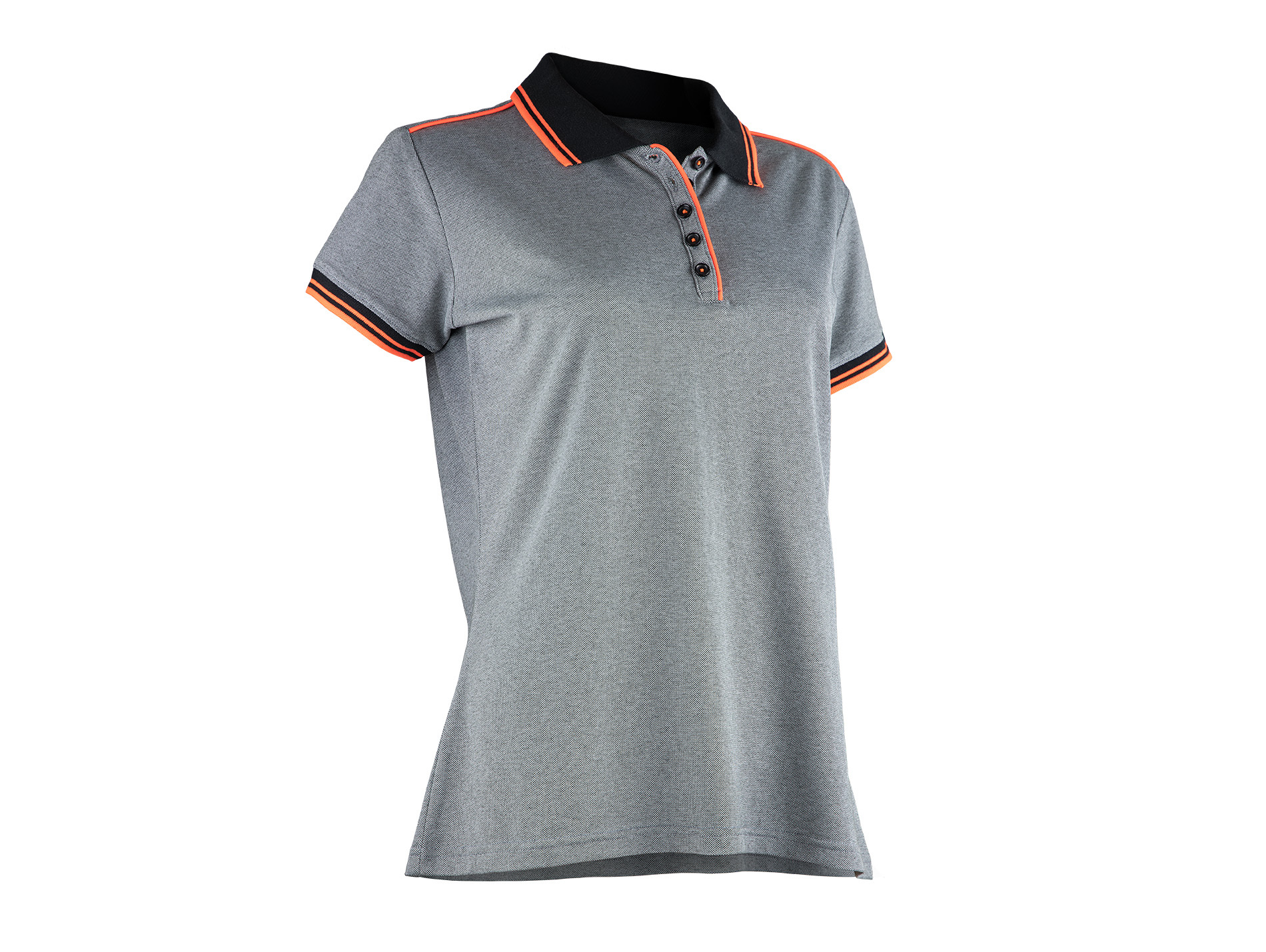 Polo de travail LMA Laurie coton/poly femme gris