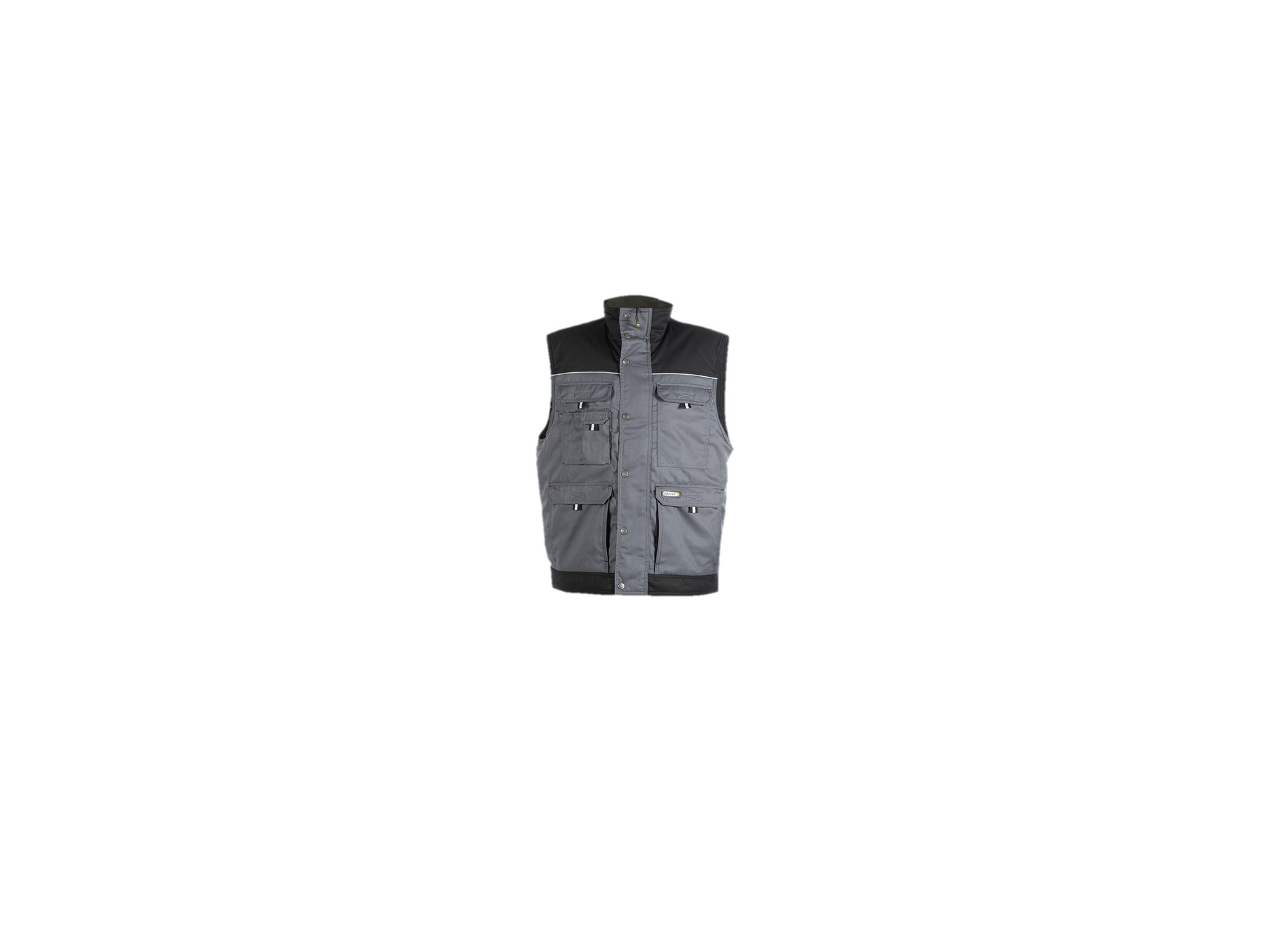 Veste sans manche de travail DASSY Hulst poly/coton gris