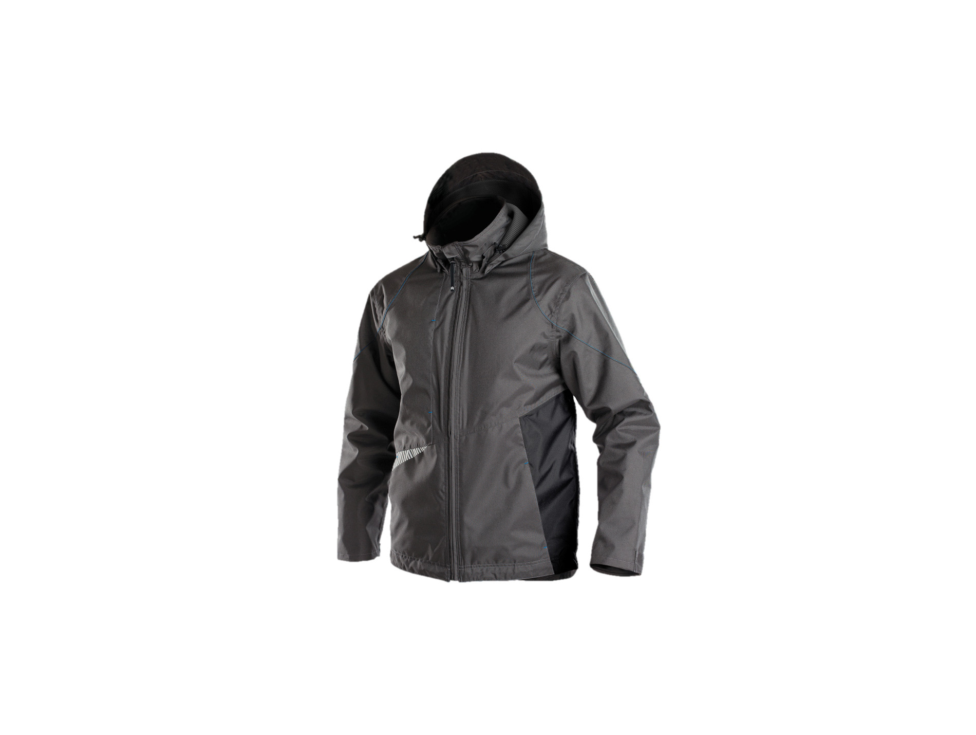 Veste de travail DASSY Hyper imperméable gris/noir