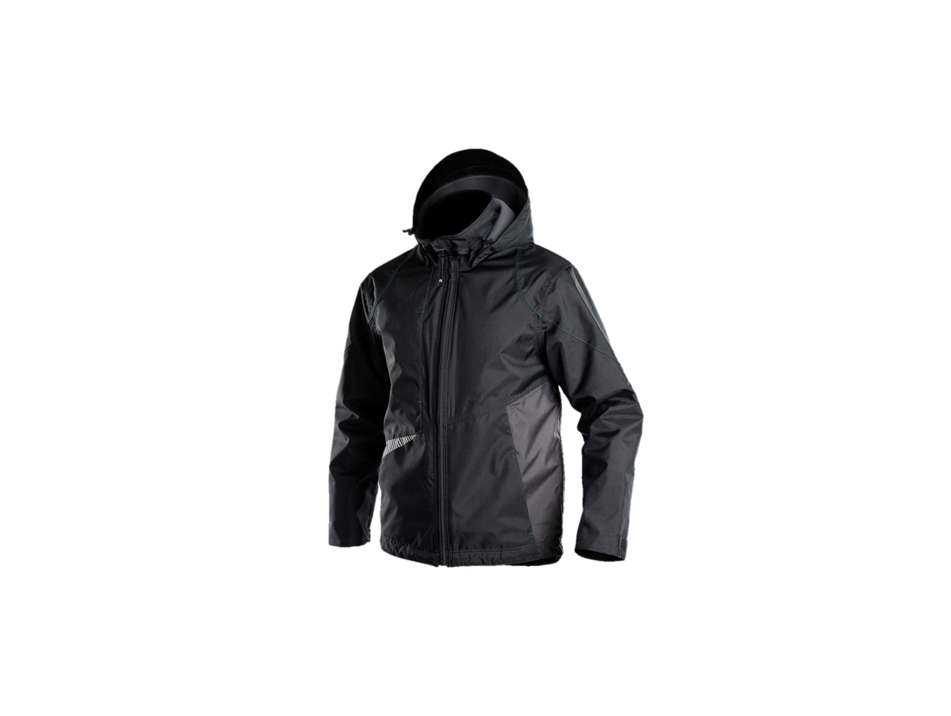 Veste de travail DASSY Hyper imperméable noir/gris