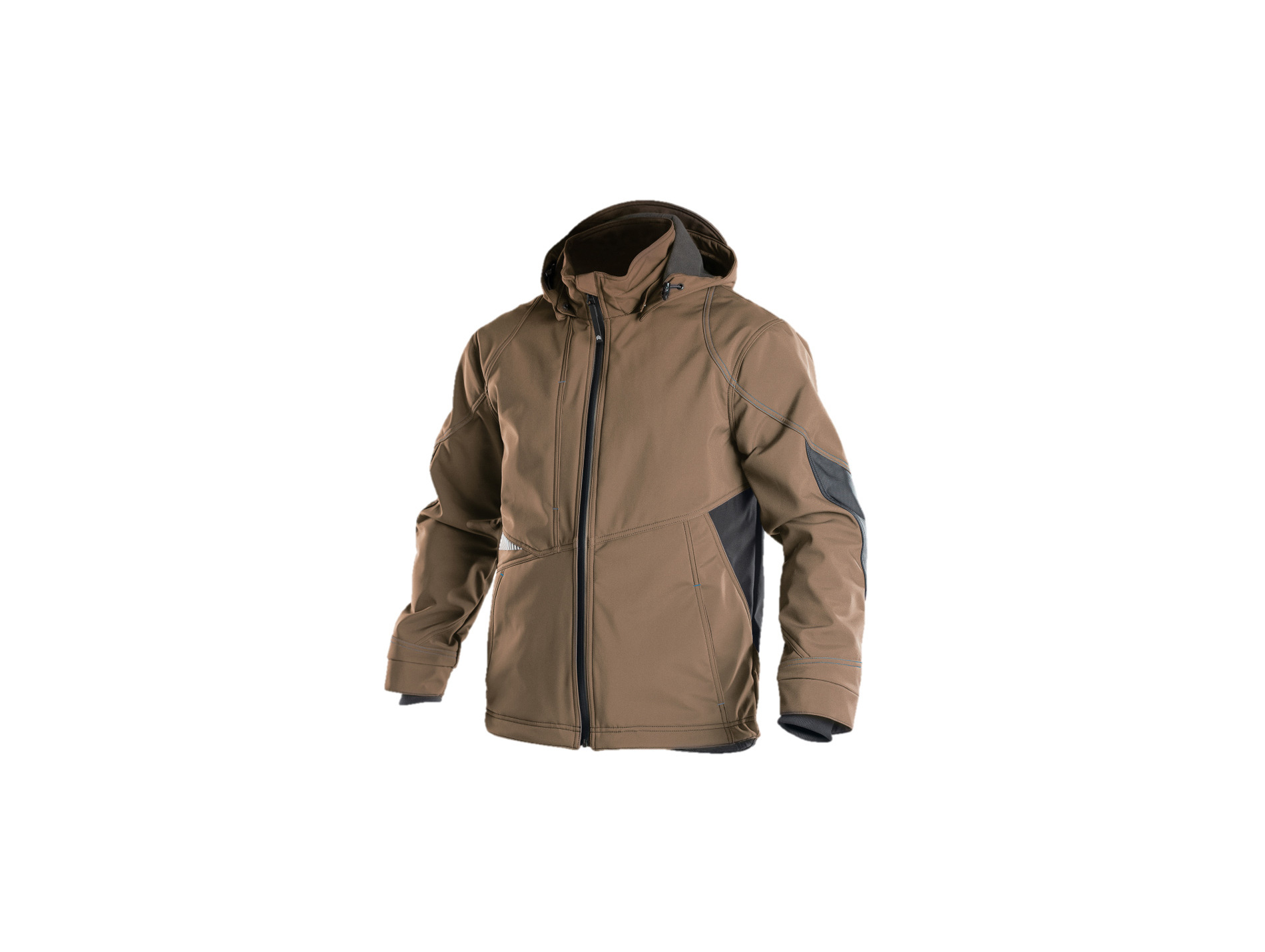 Veste de travail DASSY Gravity softshell camel/gris