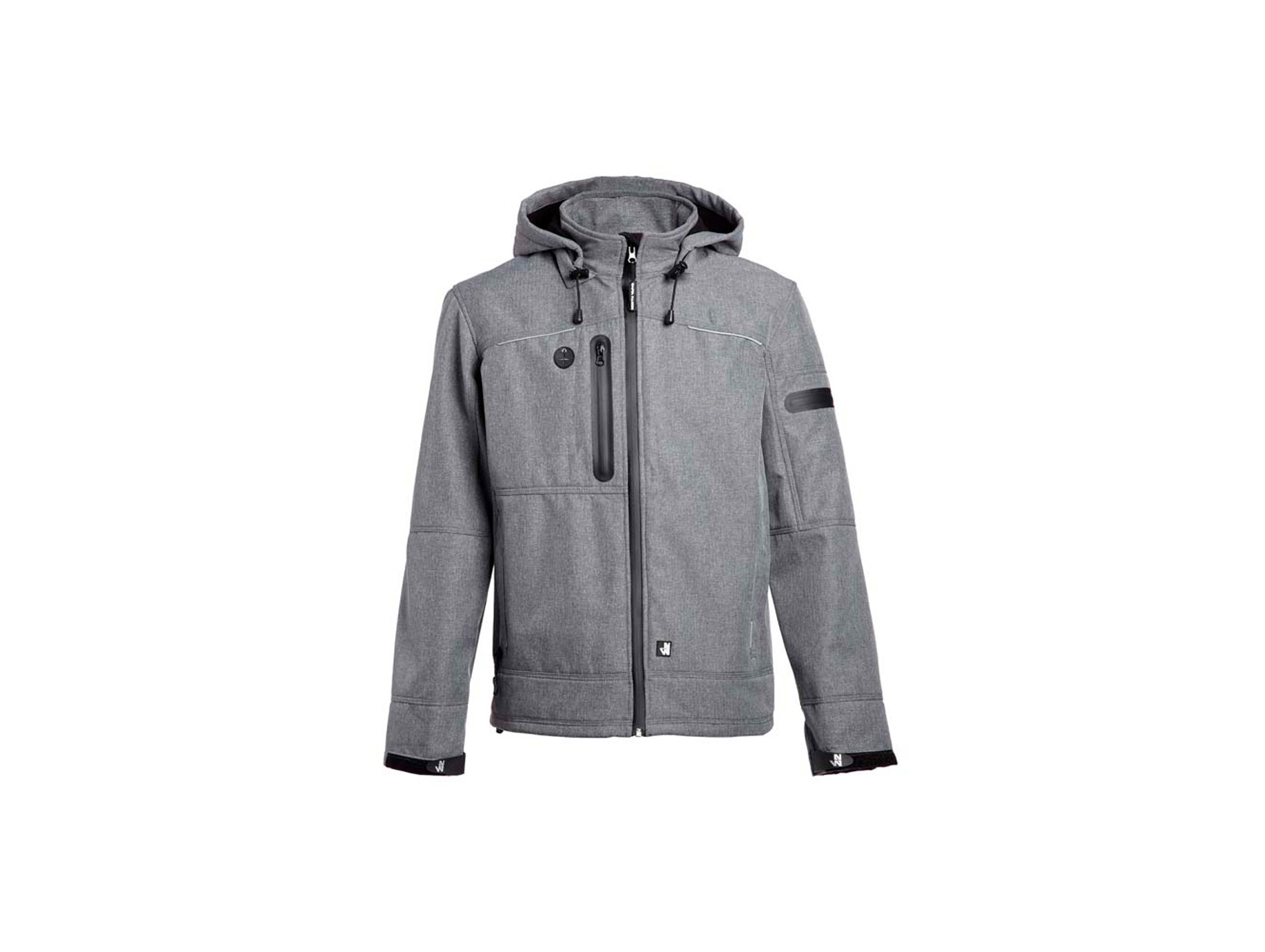 Veste de travail NINE WORTHS Flores softshell gris/noir