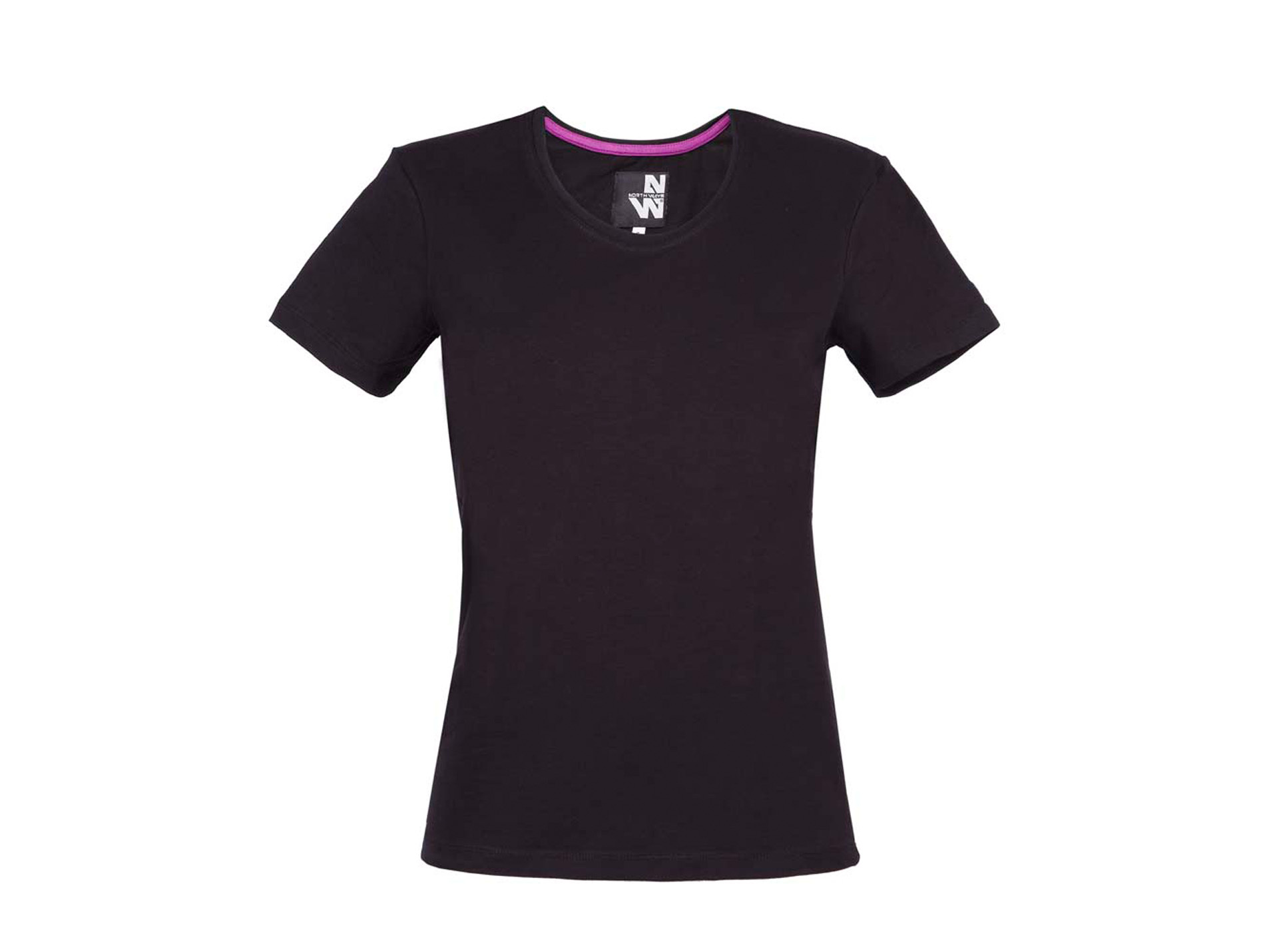 Tee shirt de travail NINE WORTHS Romane coton femme noir
