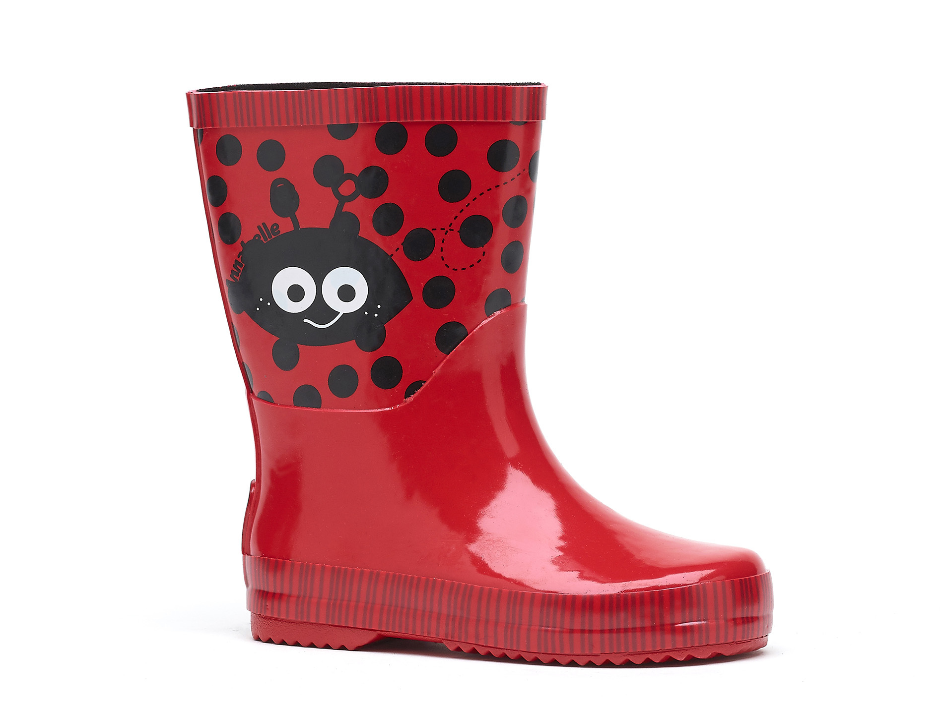 Bottes ROUCHETTE Anabel caoutchouc enfant rouge