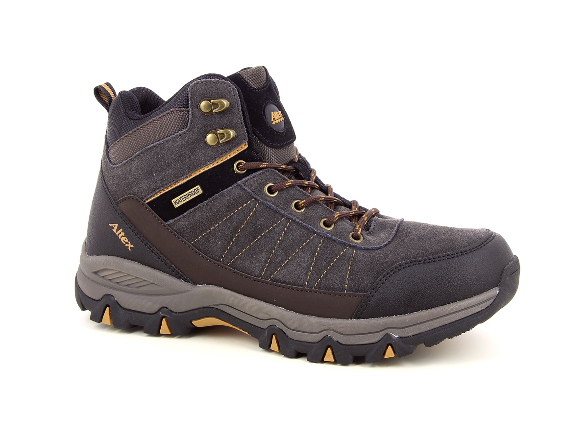 Chaussures de travail hautes ALTEX SY1095 cuir kaki