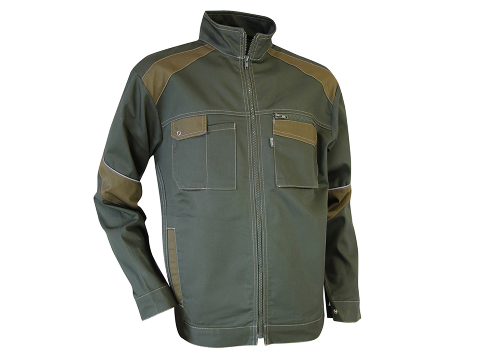 Blouson de travail Etau kaki/havane