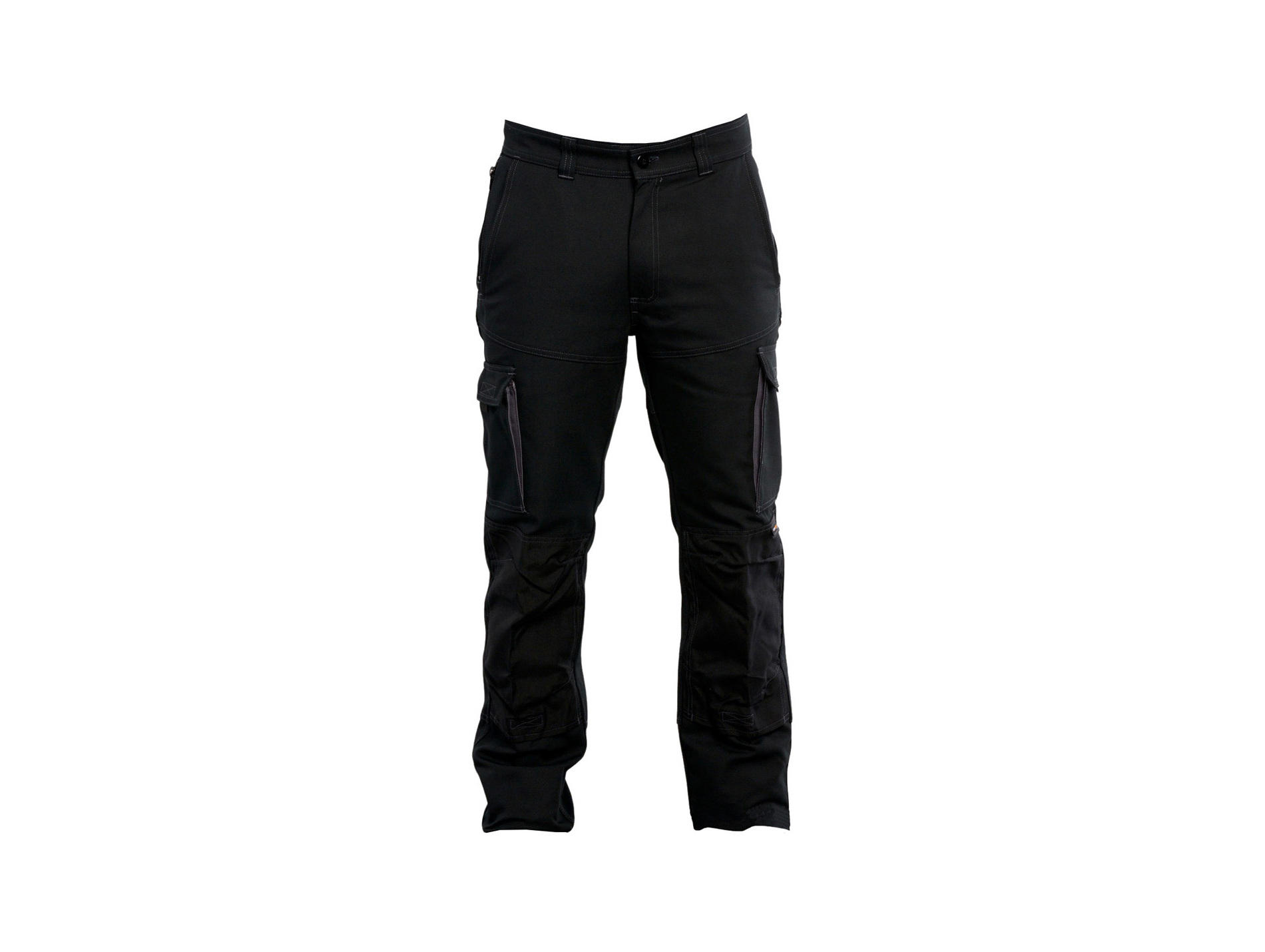 Pantalon de travail PBV Fabian renforts cordura noir/gris