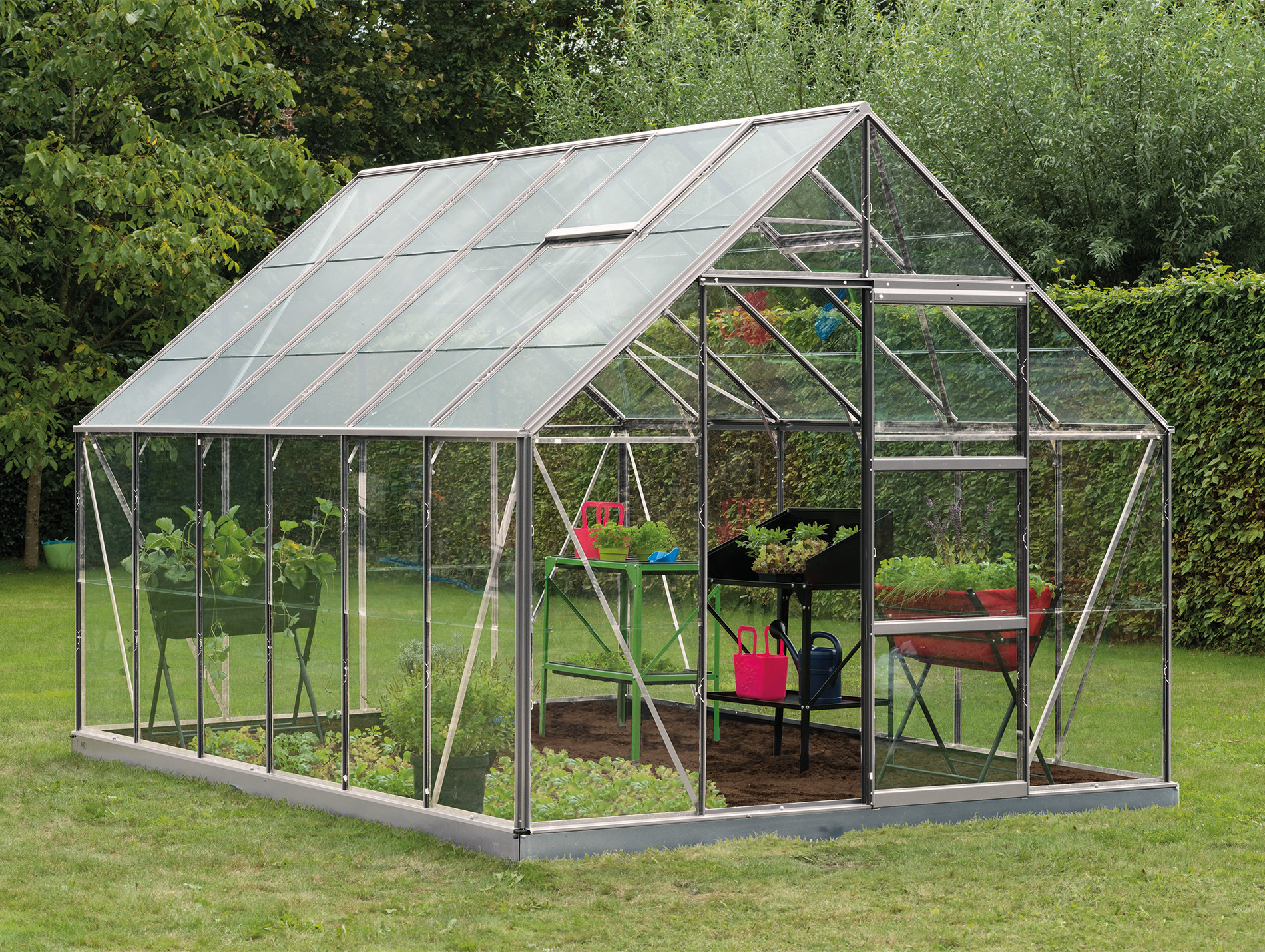 Serre Introgrow Oliver 9,9mÂ² verre securit - laqué