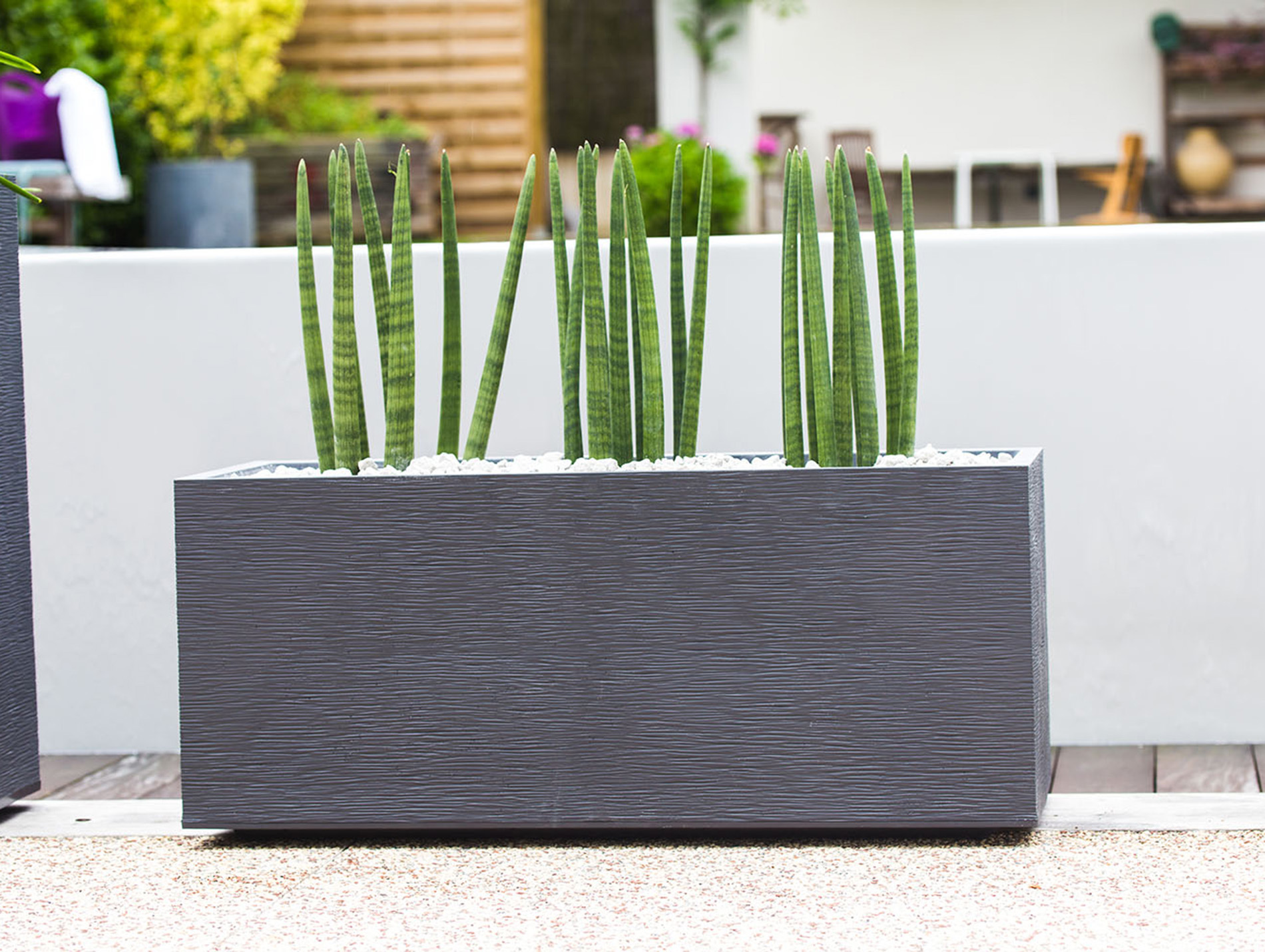 Jardinière EDA Graphit 100cm