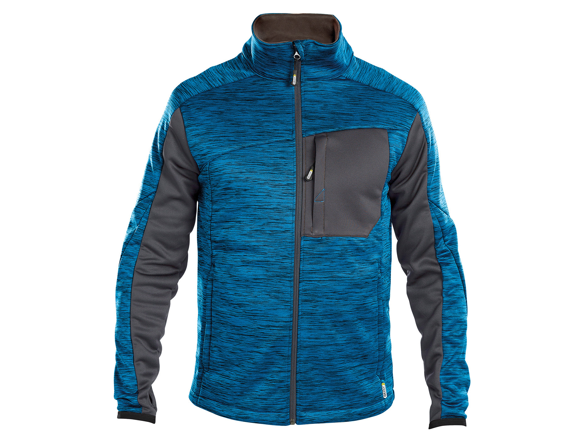 Polaire de travail DASSY Convex polyester bleu/gris
