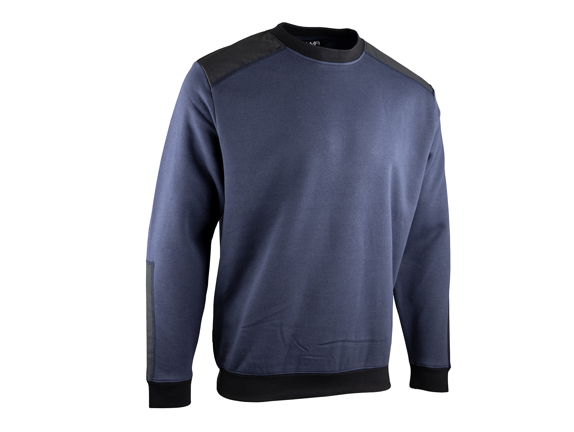 Pull de travail LMA Lima col rond marine/noir