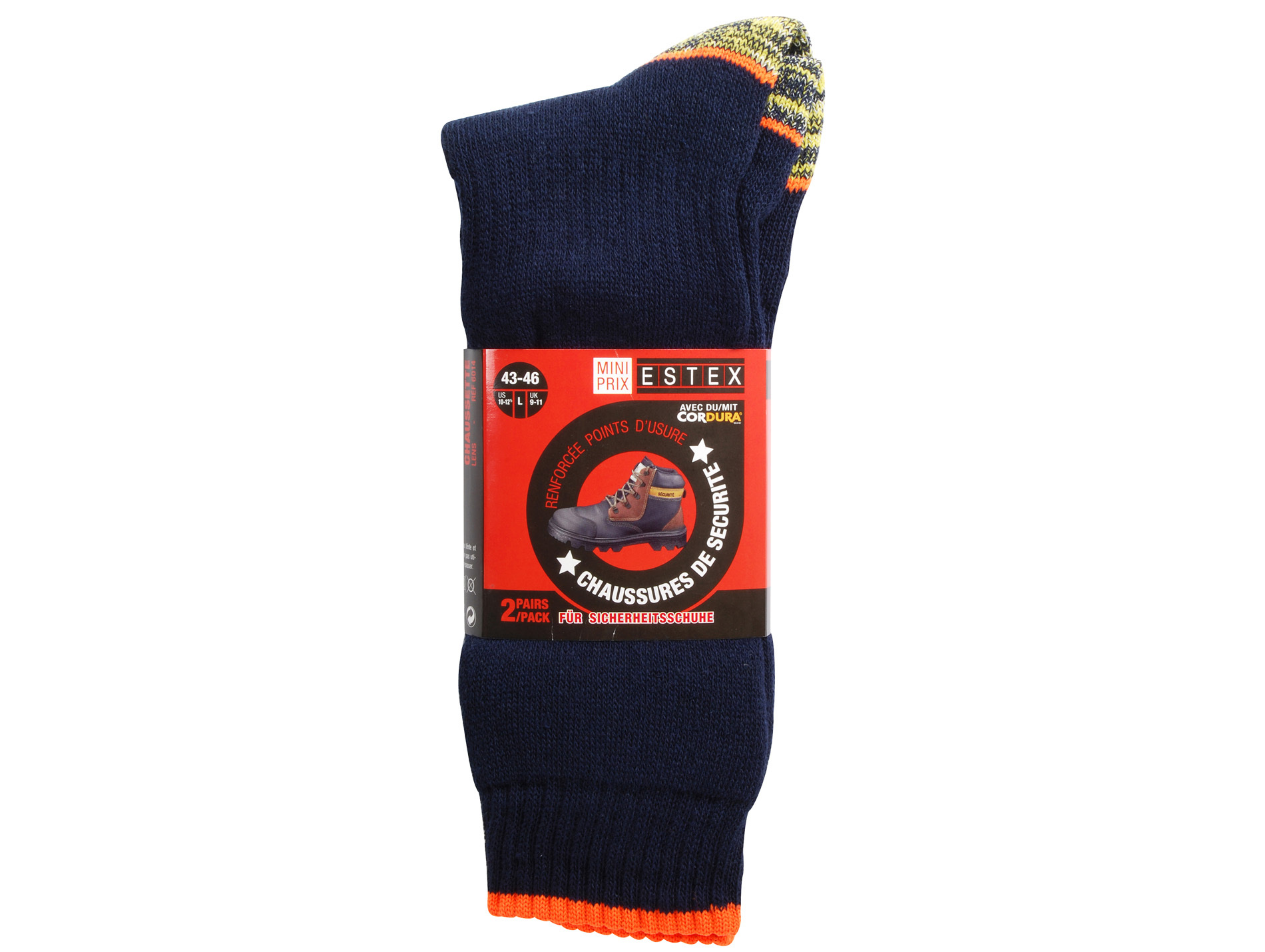 Chaussettes ESTEX Lens cordura x2