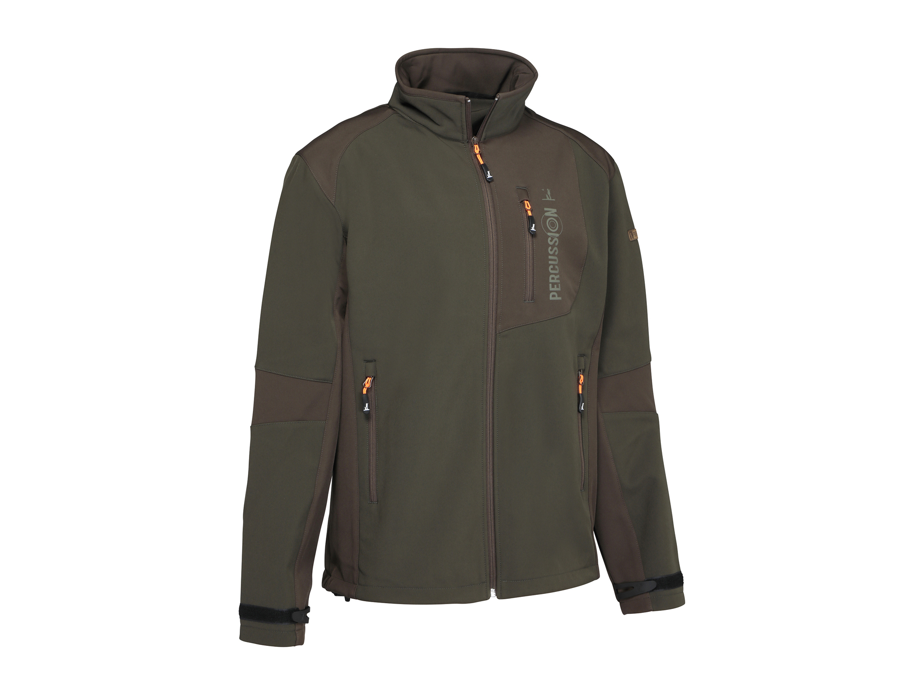 Blouson de chasse Softshell vert/marron